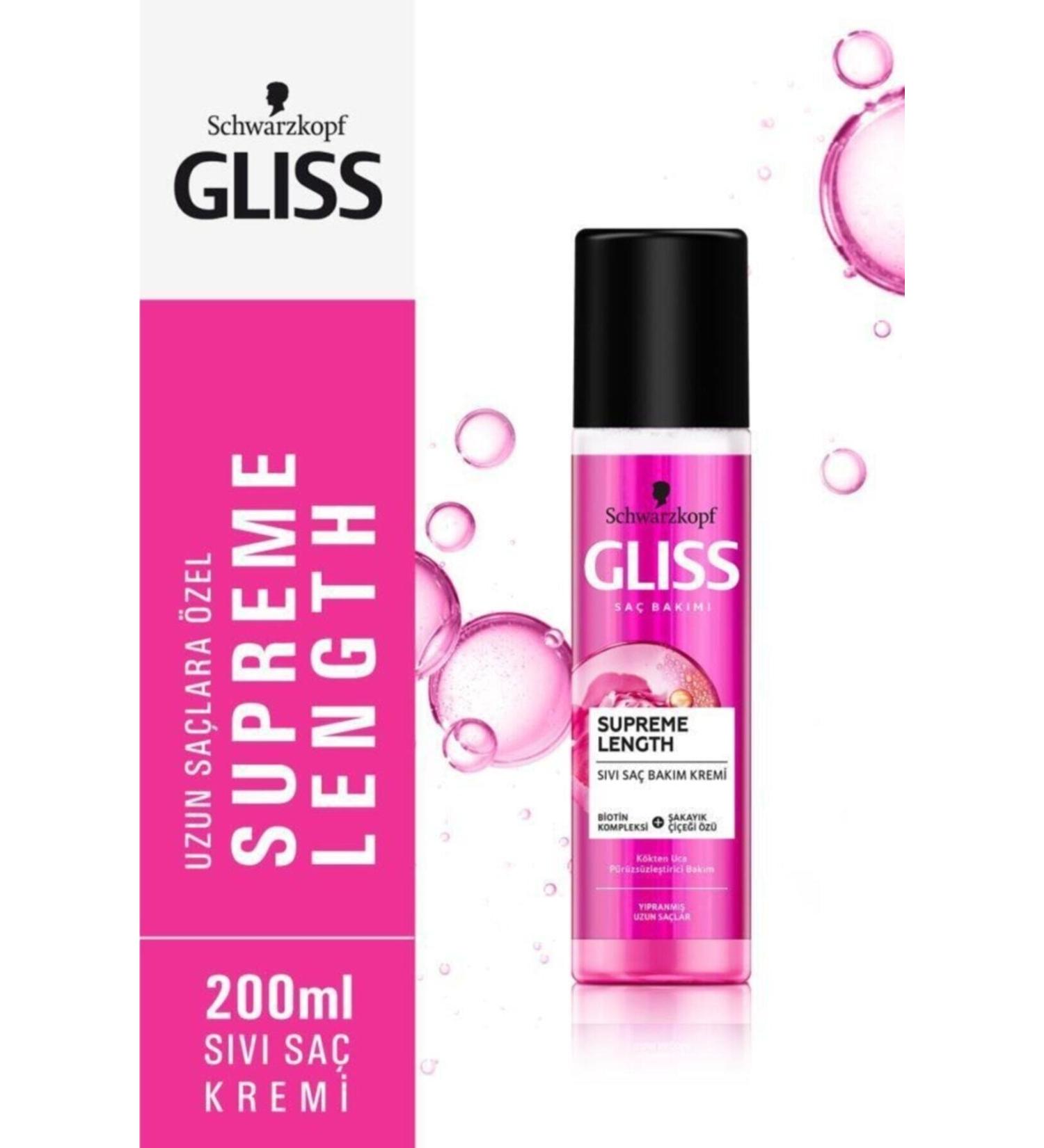 Gliss Schwarzkopf Supreme Length Liquid Hair Care Cream 200 Ml Arslan98928392