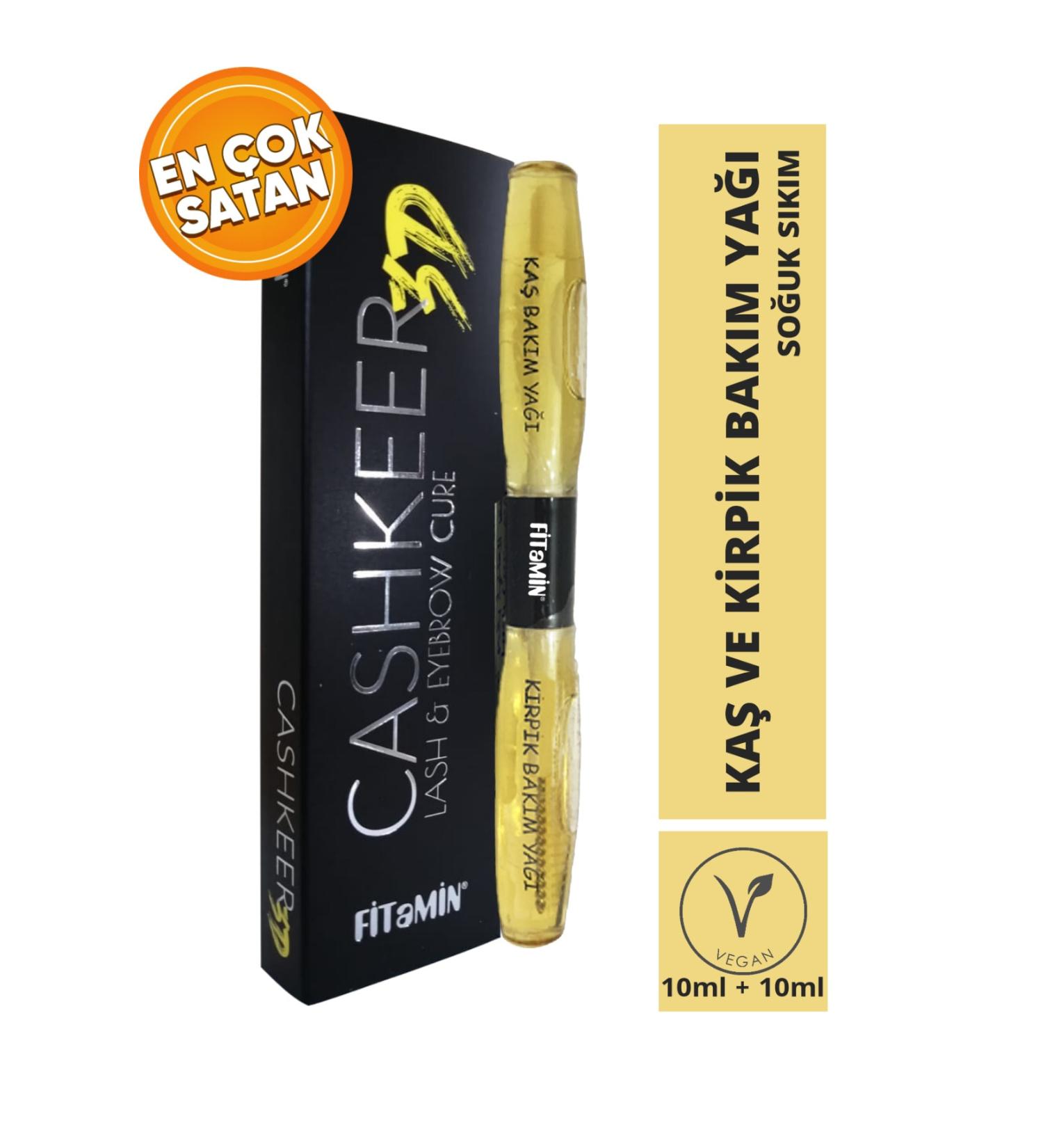 Fitamin Vegan Eyebrow and Eyelash Natural Care Oil Cold Pressed 10ml 10ml - Buy Online on GoSupps.com