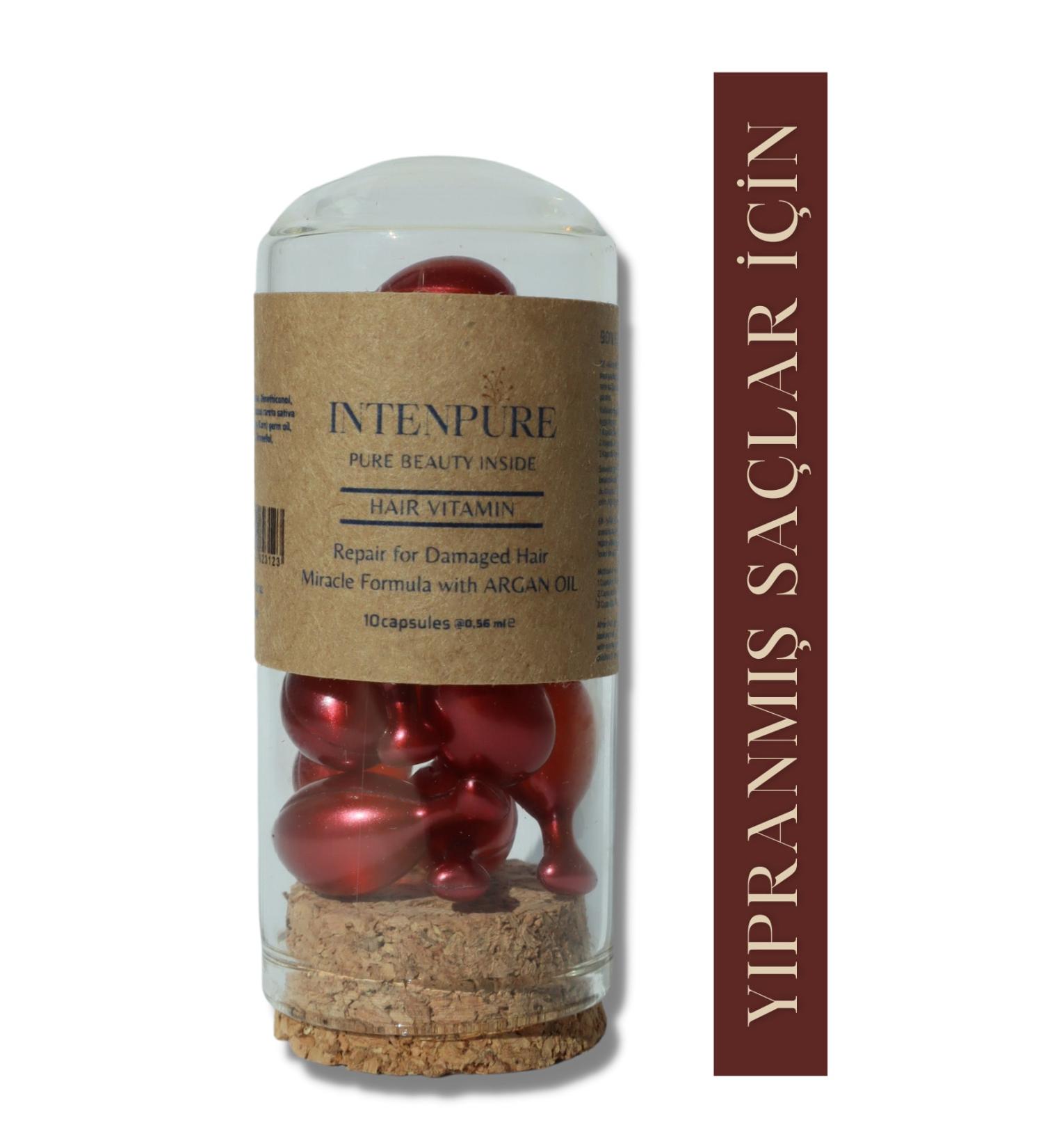 intenpure Miraculous Care Oil for Damaged Hair Hair Vitamin 10 Capsules