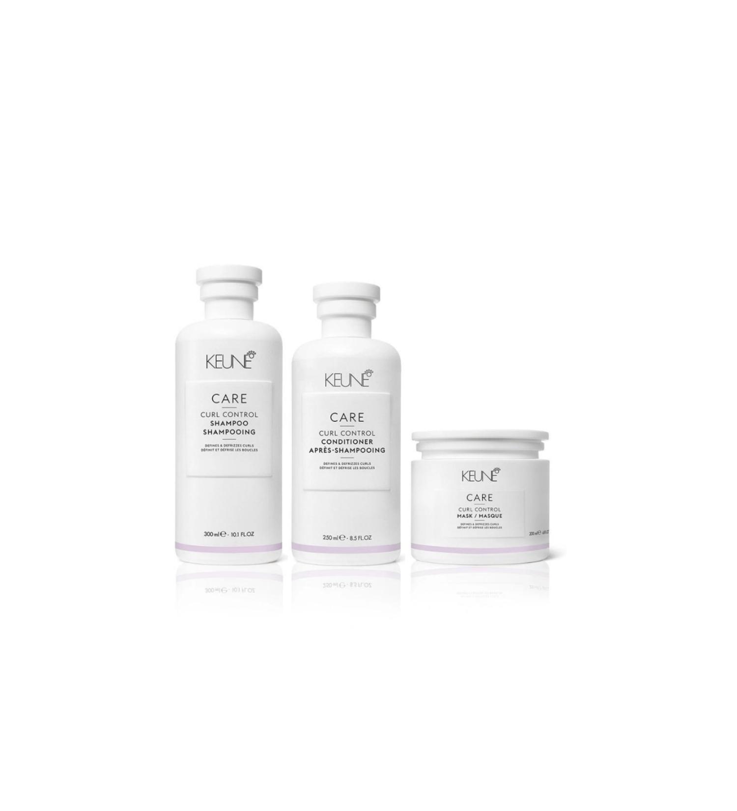 Keune Curl Control Shampoo 300ml & Curl Control Conditioner 250ml & Curl Control Mask 200ml(3pack)