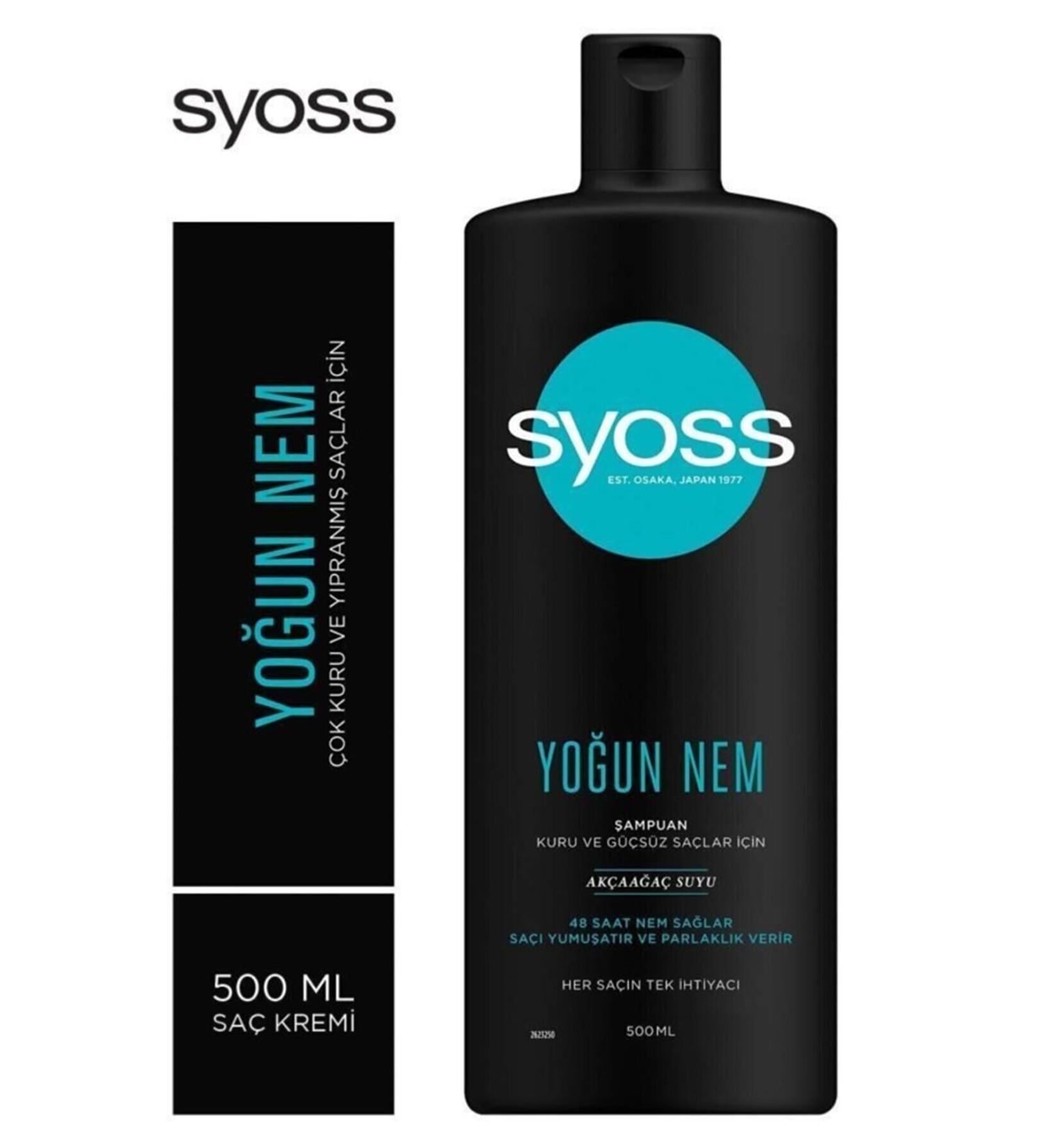 Syoss Intensive Moisture Shampoo for Dry and Weak Hair 500 Ml