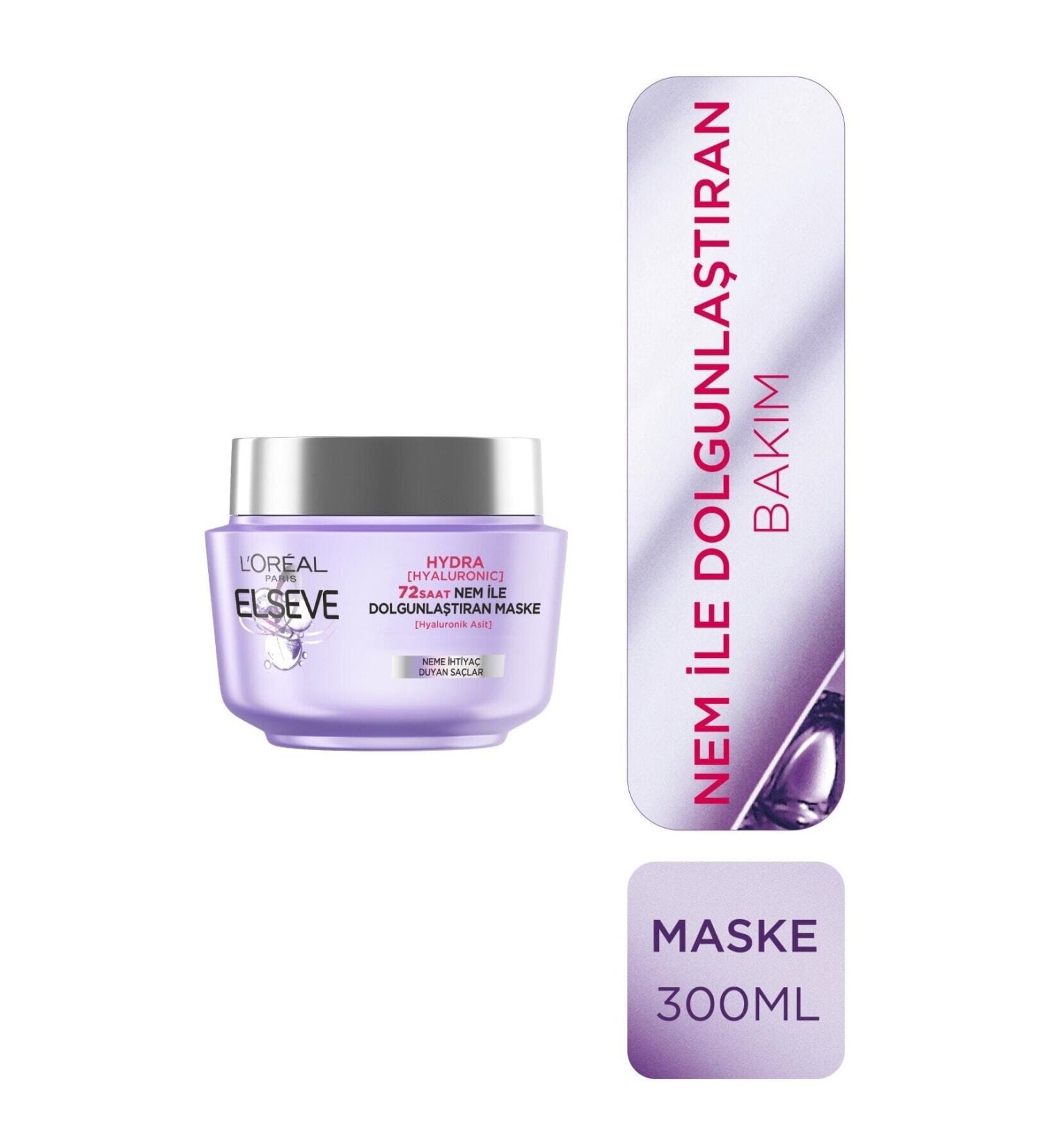 Elseve Intense Moisture Hydra Hyaluronic 72 Hour Moisture Plumping Mask 300ml - Buy Online on GoSupps.com