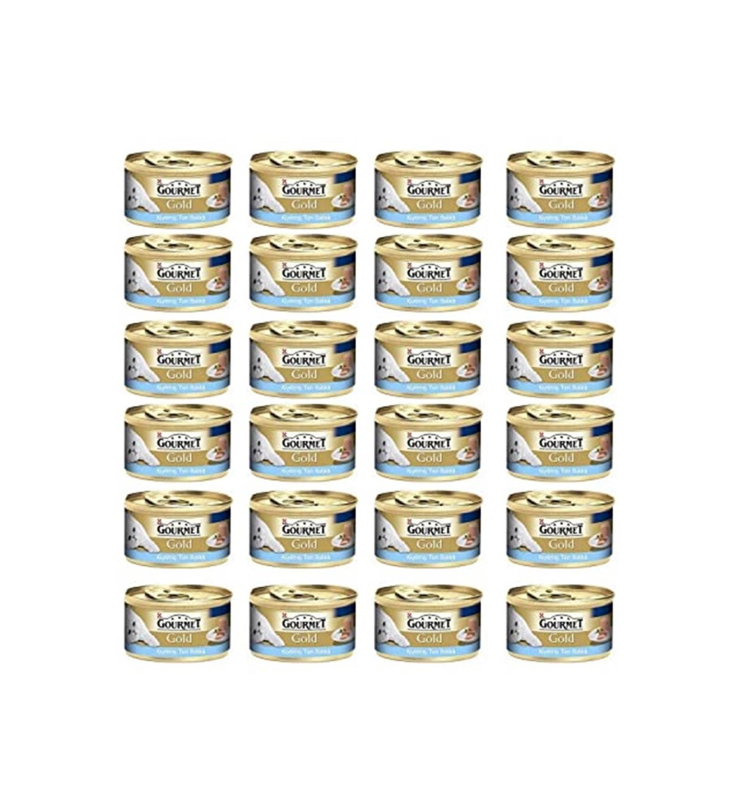 Gourmet Gold Canned Cat Food with Minced Tuna - 85 Gr X 24 Pieces