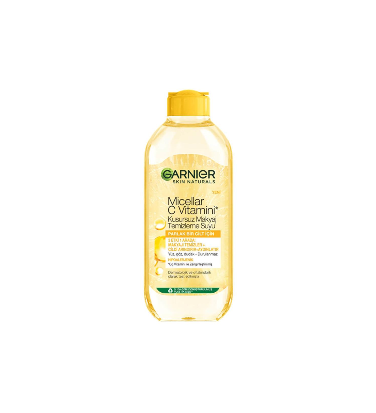 Garnier Micellar C Vitamin Perfect Make-Up Remover Water 400 ml - TRENDMU - Buy Online on GoSupps.com