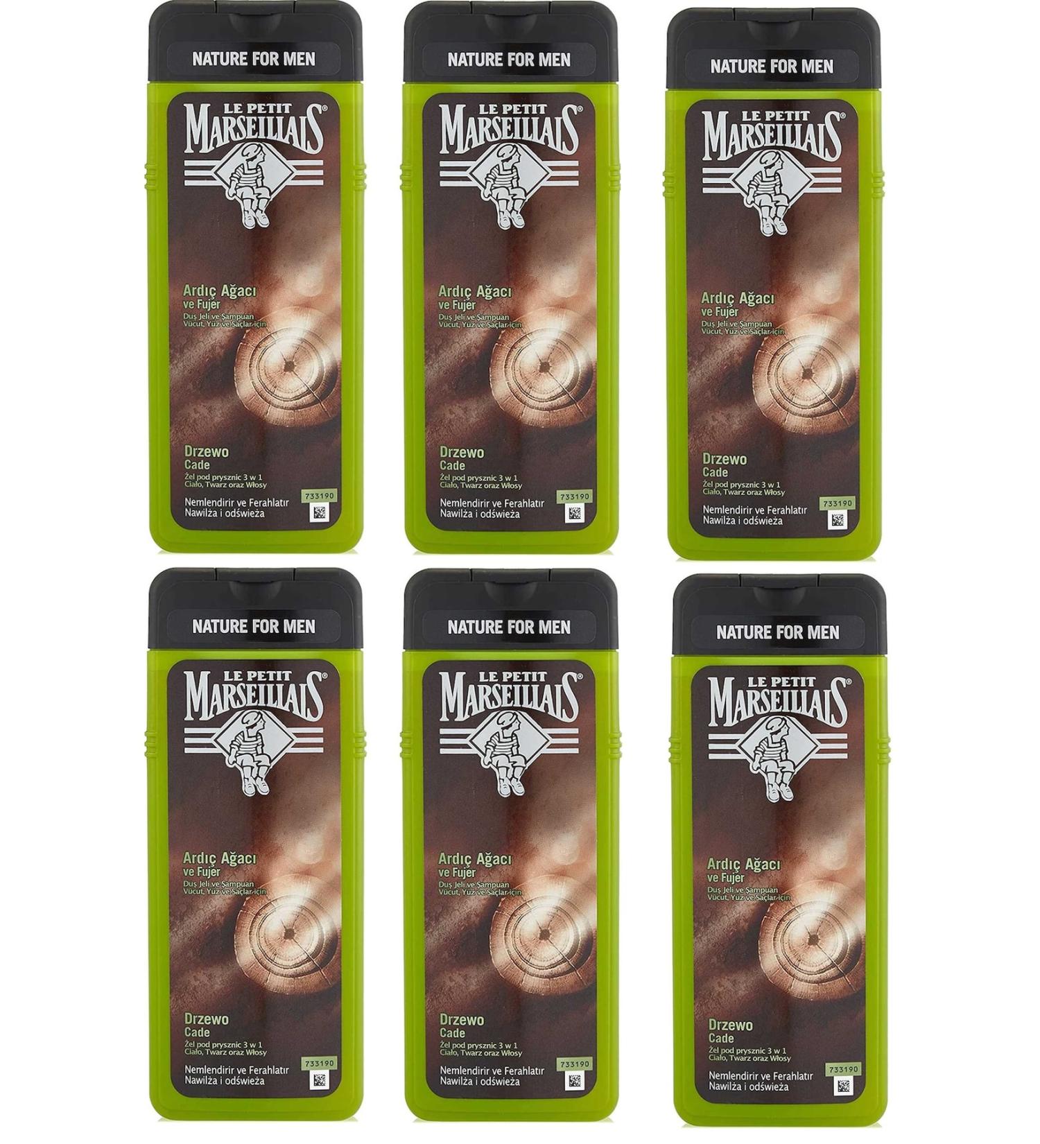 Le Petit Marseillais For Men Juniper Tree And Fougere Shower Gel 400 Ml X 6 Pieces
