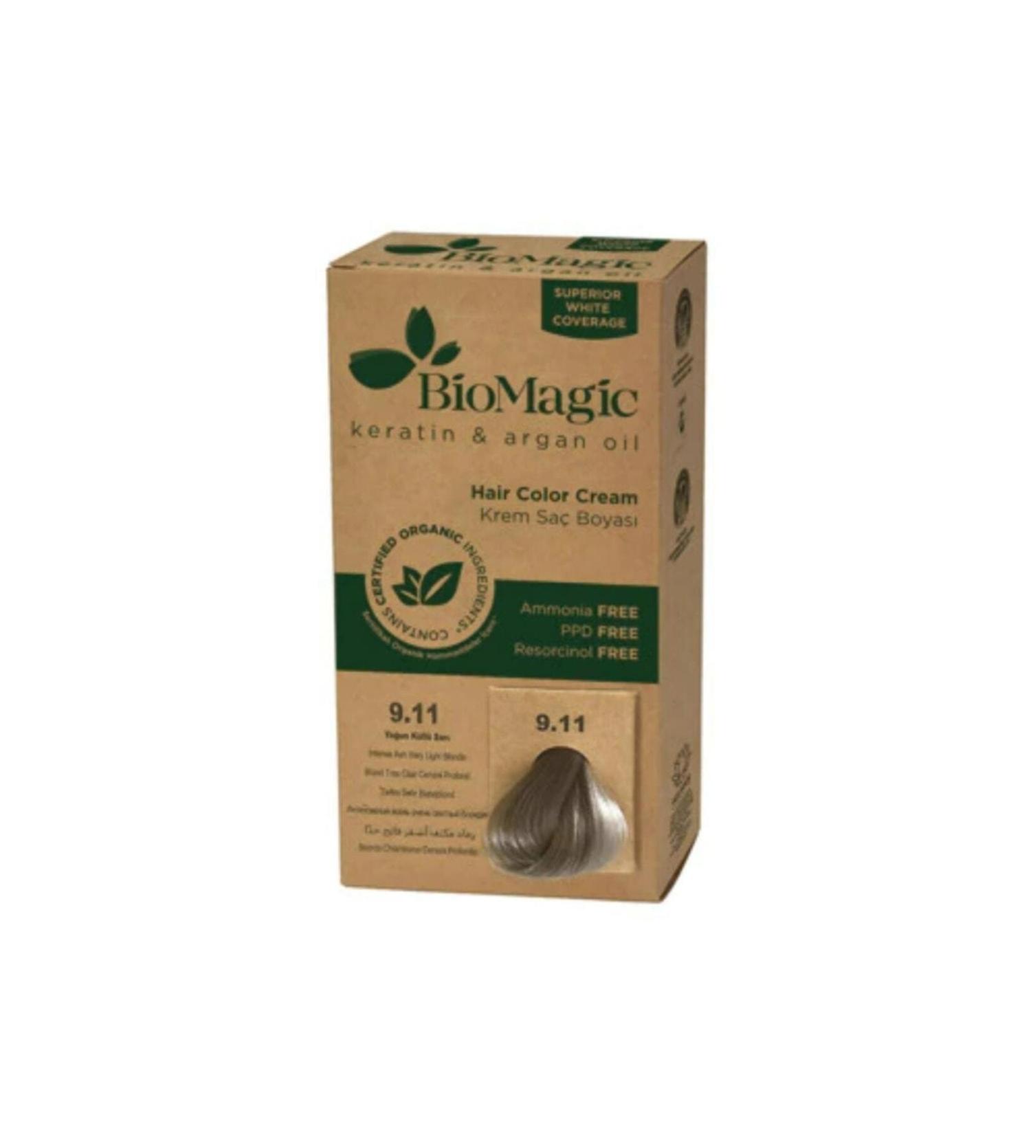 BioMagic Ko ak Cosmetics Hair Dye 9.11 Intense Ash Blonde