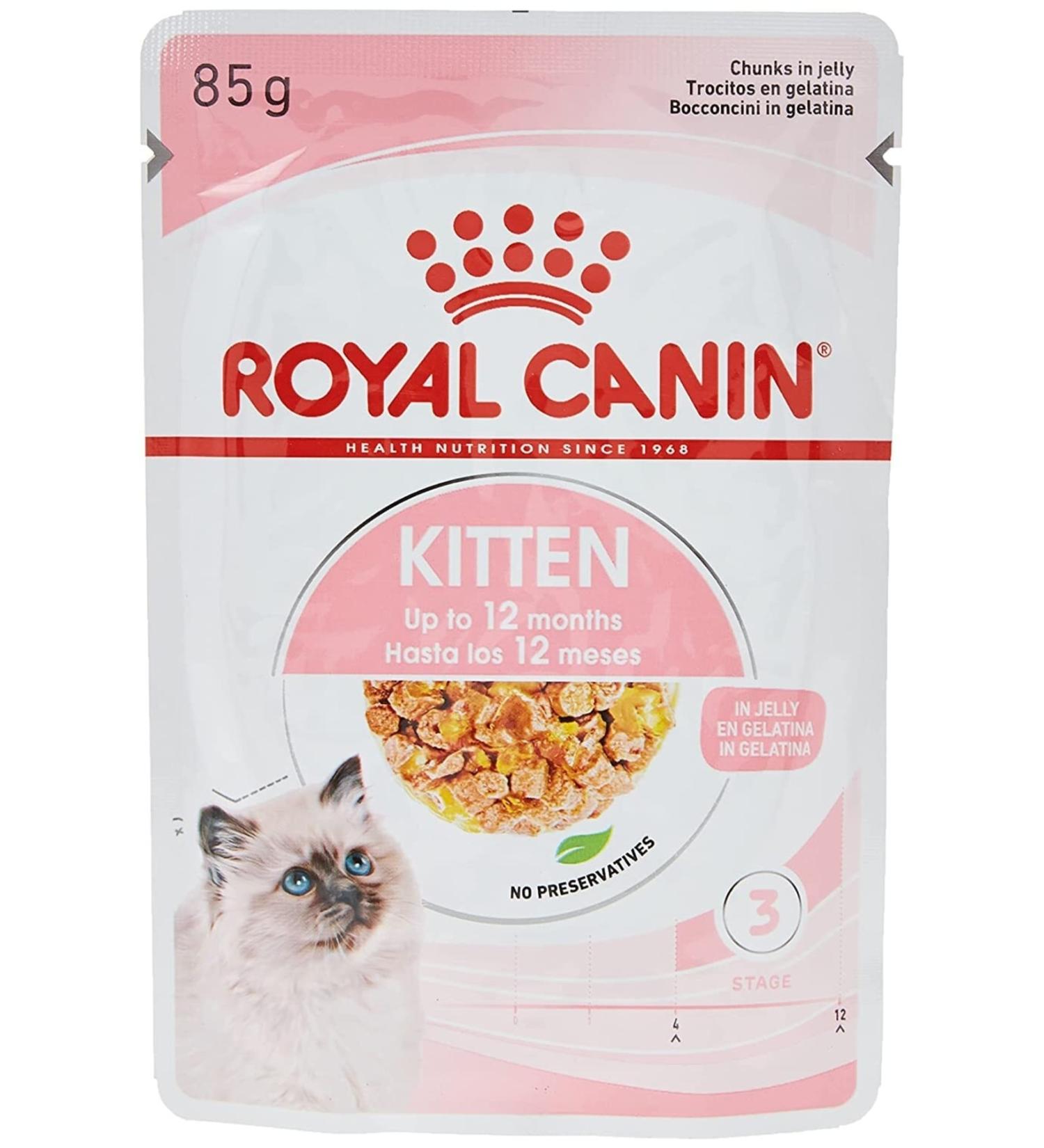 FEYYAZZ Canin Kitten Jelly Kitten Pouch Wet Food 85 Gr X 12 Pieces