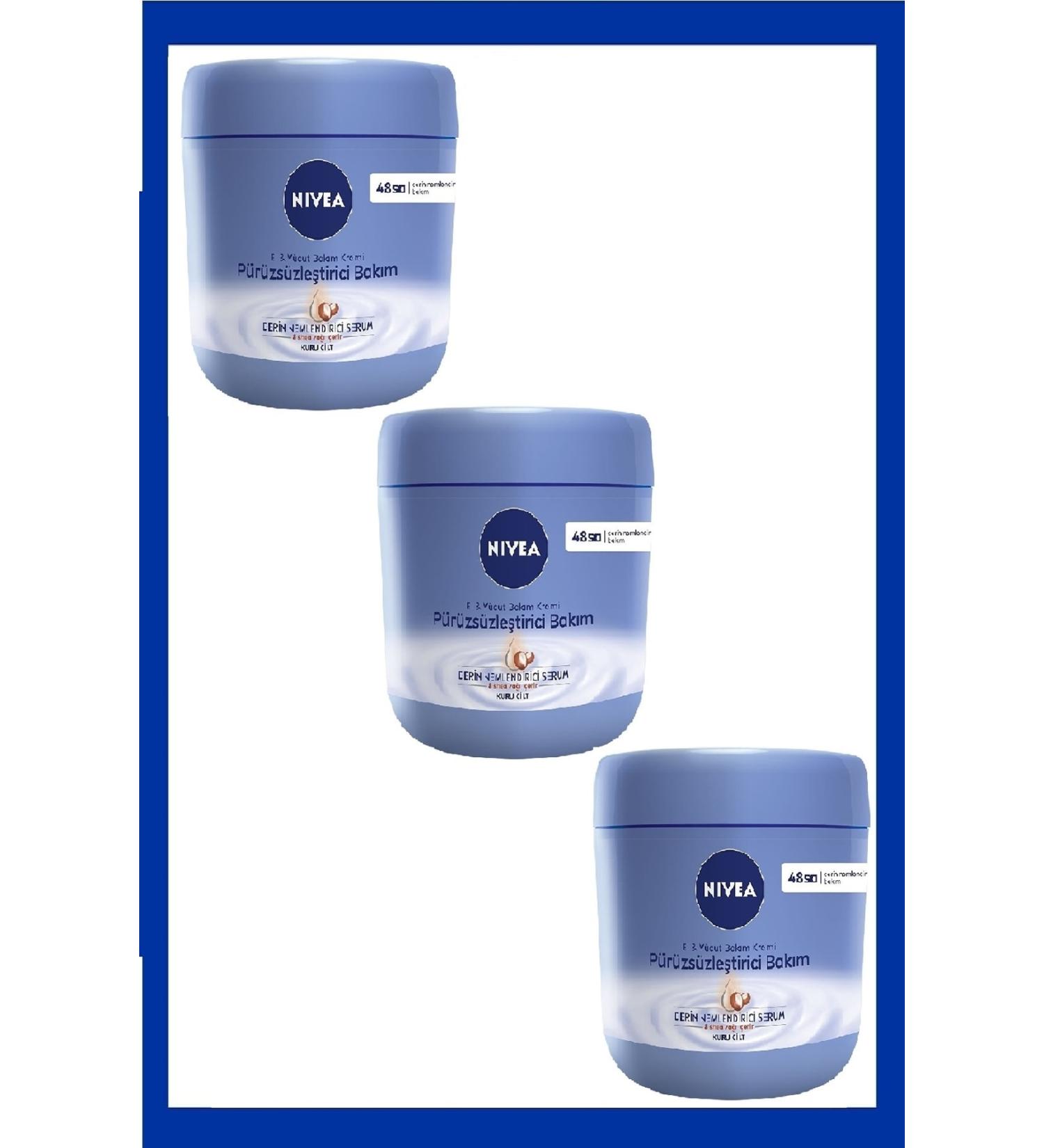 NIVEA Hand and Body Smoothing Care Cream 400 Ml X 3 Pieces