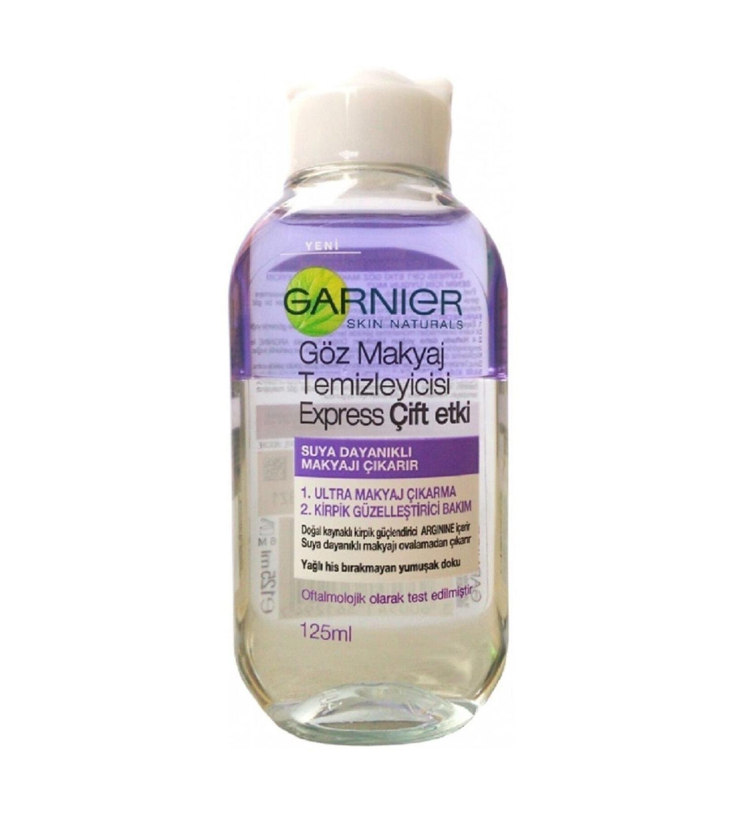 Garnier Nehirs Double Effect Eye Make-Up Remover 125 ml