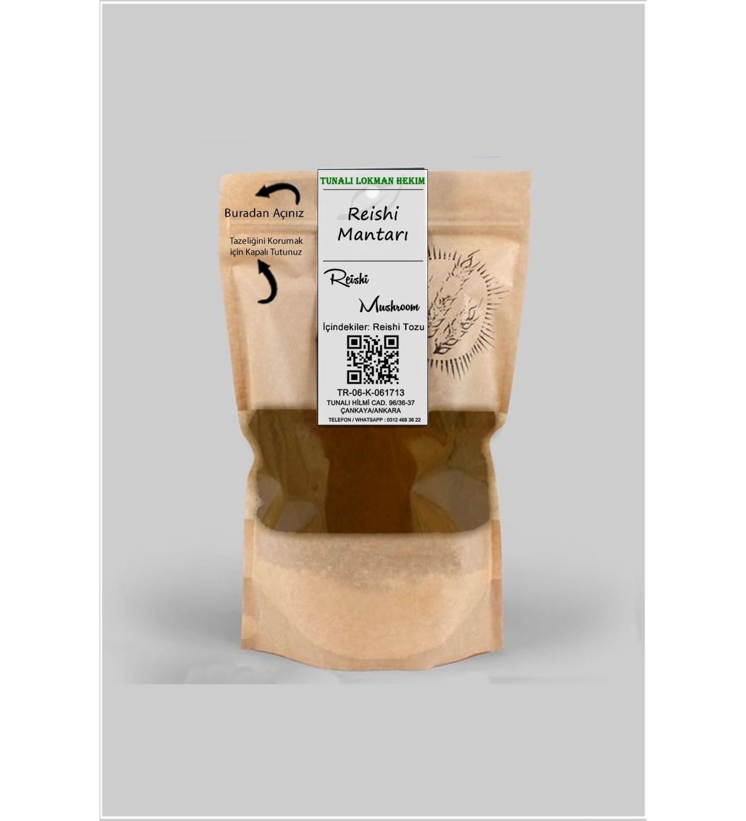 Tunali Lokman Hekim Powder Reishi Mushroom 30 Gr (ganoderma Lucidum)