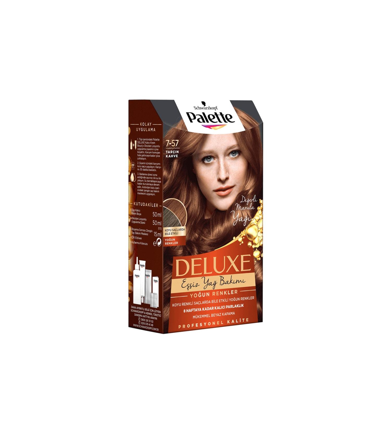 Palette Deluxe Intense Colors Hair Dye 7-57 Cinnamon Brown - Buy Online on GoSupps.com