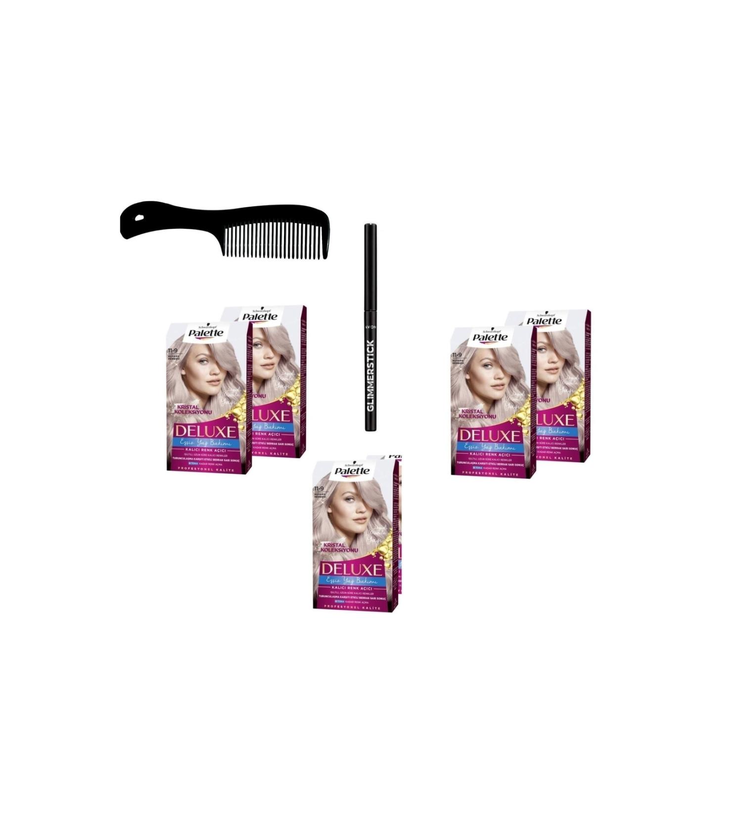 Palette Deluxe 11-9 Quartz Pink X 5 Pieces +glimmer Stick Eyeliner + Comb