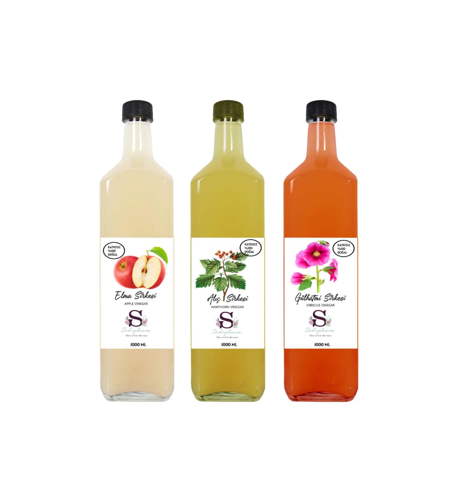 S heylaana Natural Apple Hawthorn and Hollyhock Vinegar 1000 Ml
