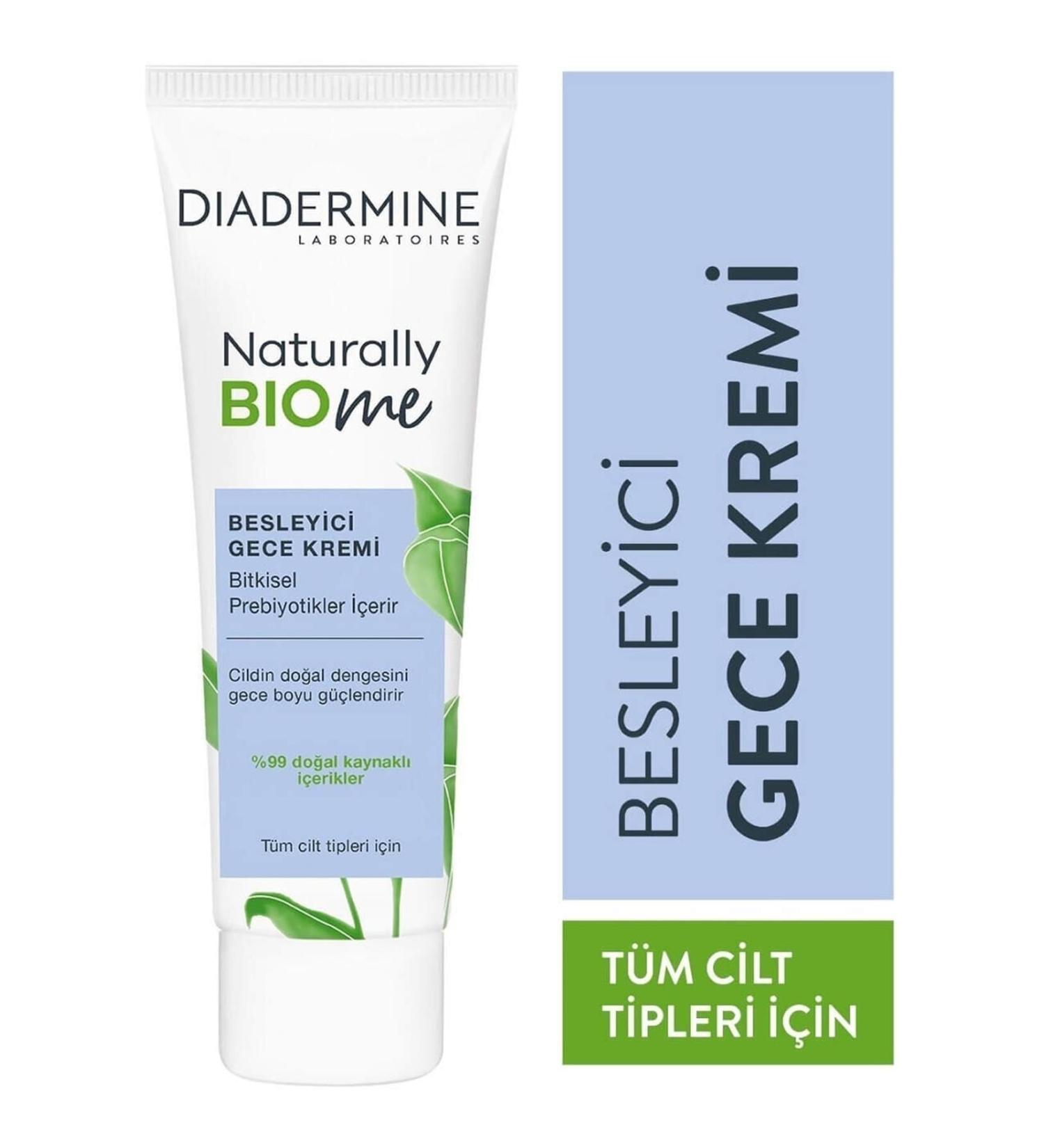 Diadermine Nature Naturally Bio Me Nourishing and Strengthening Night Cream//50 Ml.