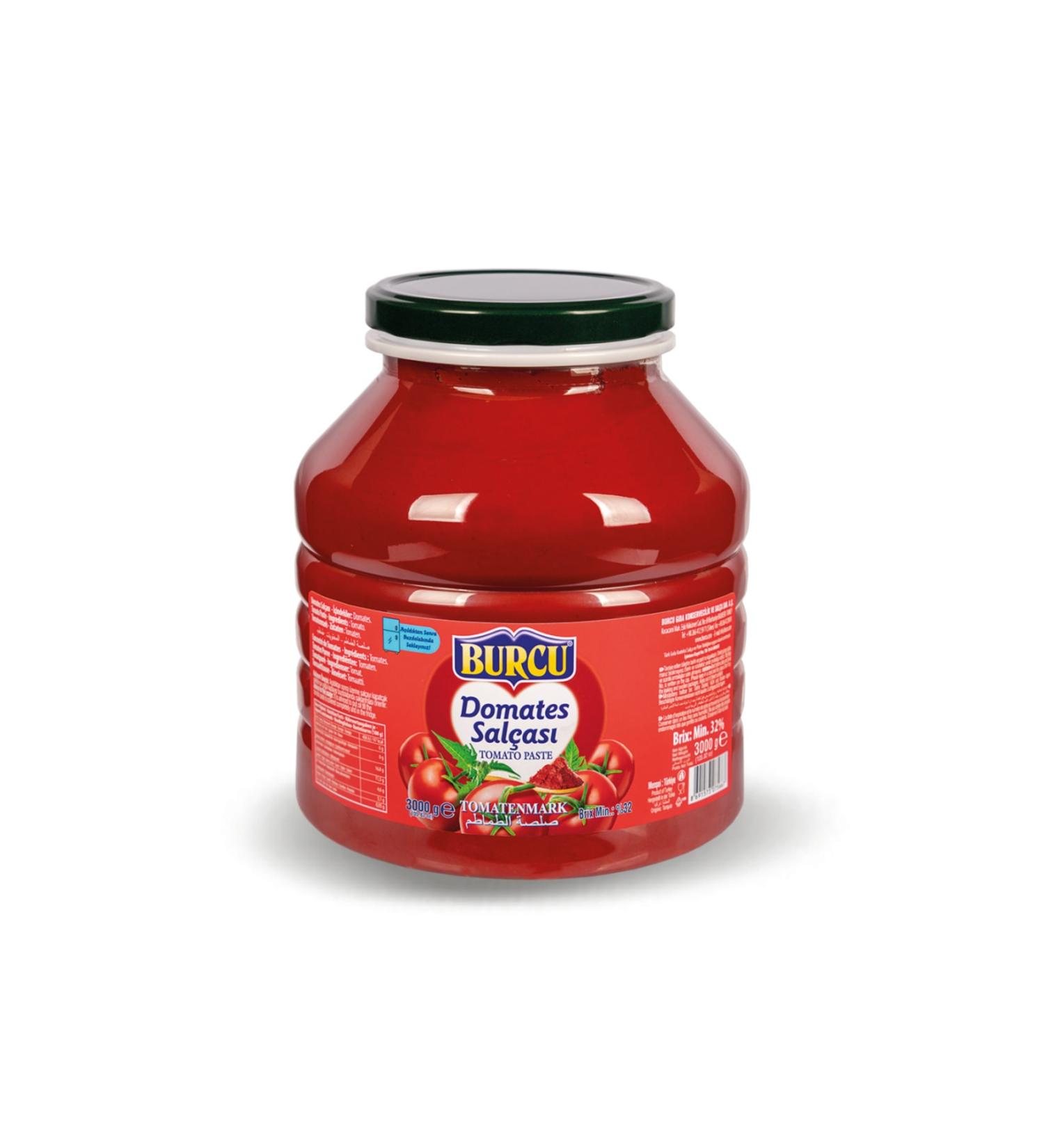 BURCU 3200 Gr. Home Type Tomato Paste 32 Brix Hot Pet