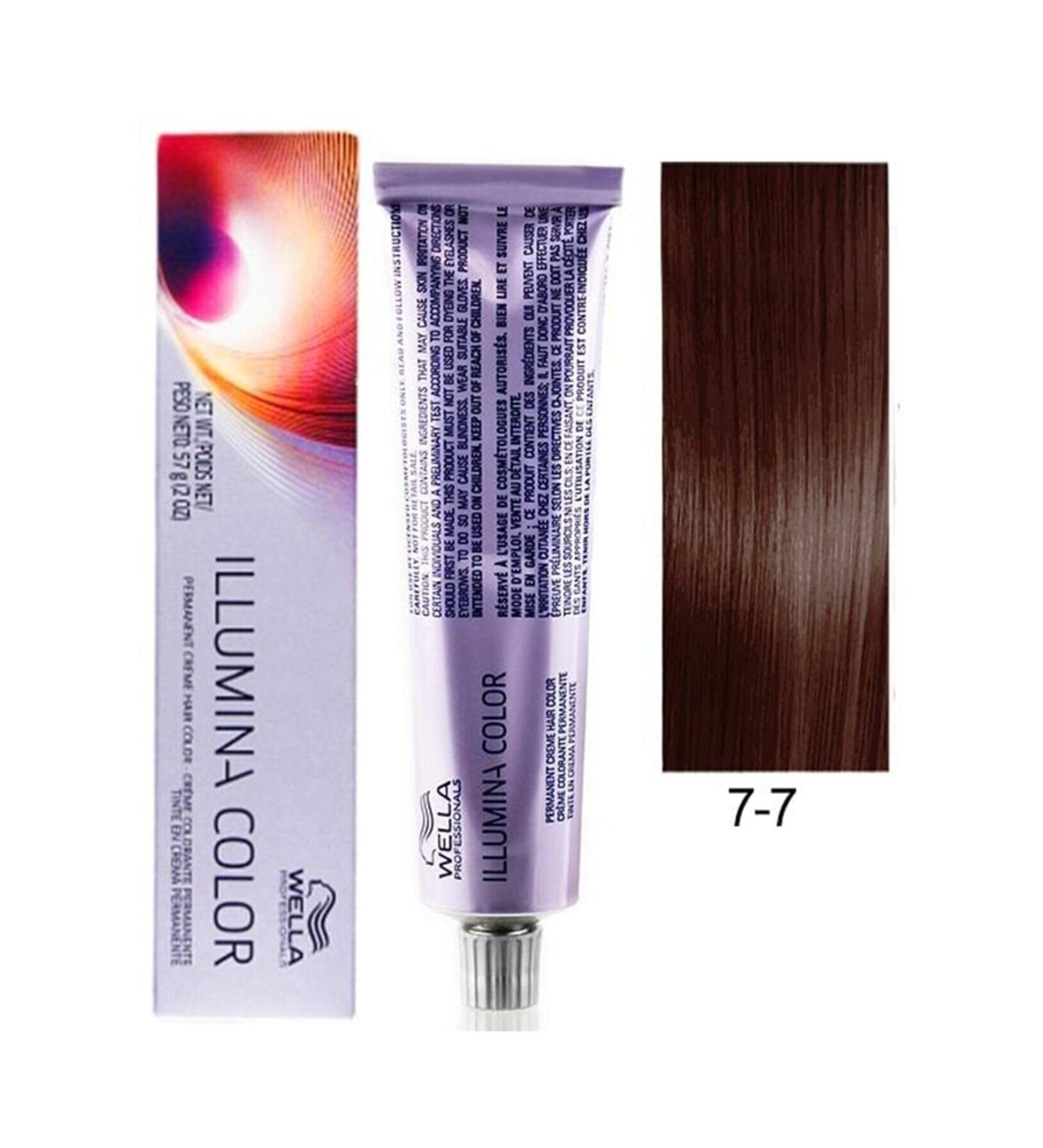 Wella Illumina Super 7/7 Medium Brown Hair Dye 60ml..