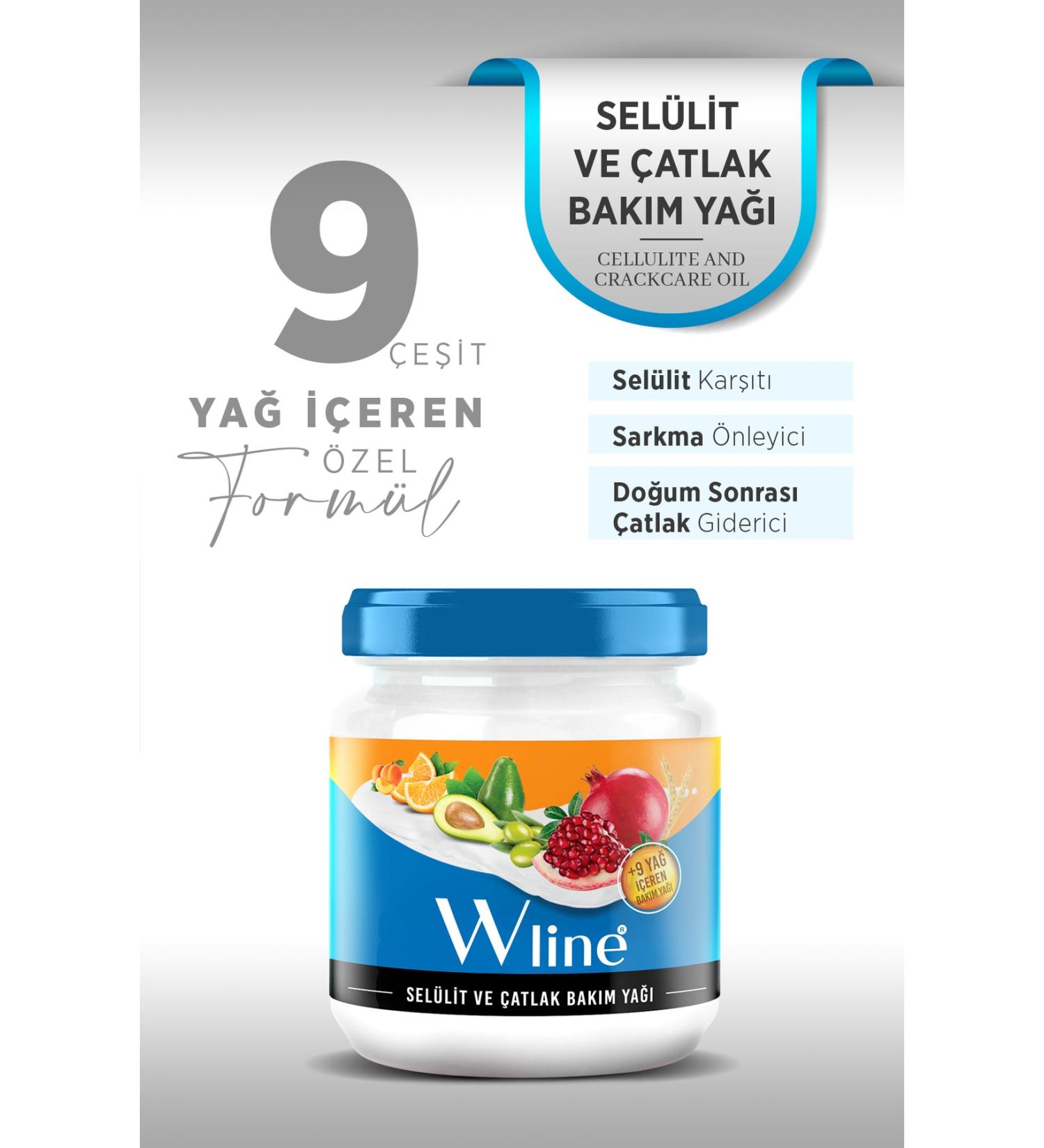 wline Cellulite and Stretch Mark Gel 190ml Containing 9 Oils - Buy Online on GoSupps.com