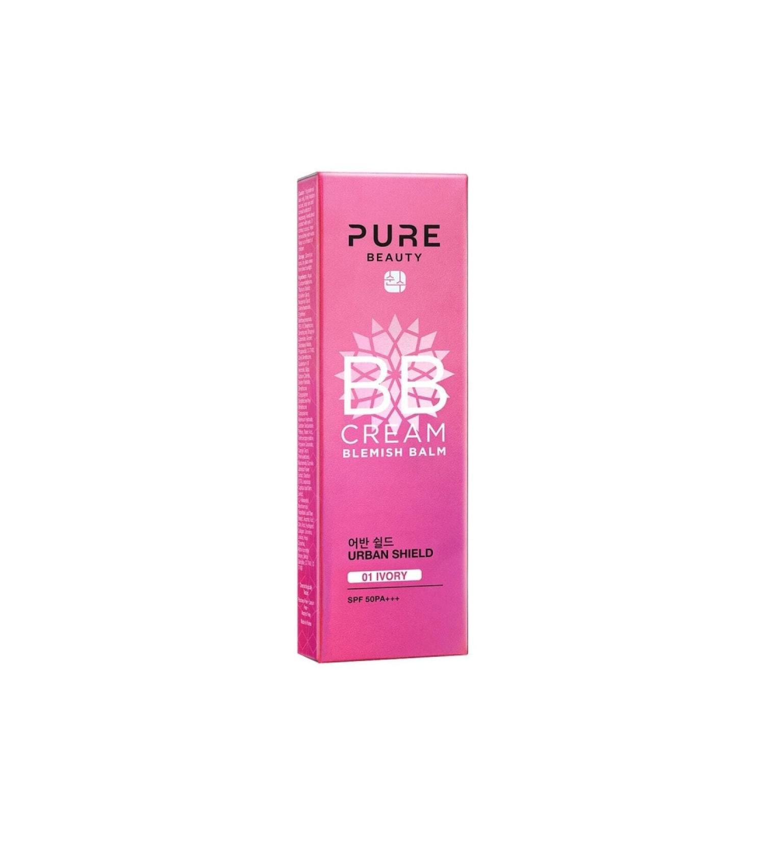 PURE BEAUTY Natural Looking Light BB Cream Spf50 Pa+++ Ivory 30 ml