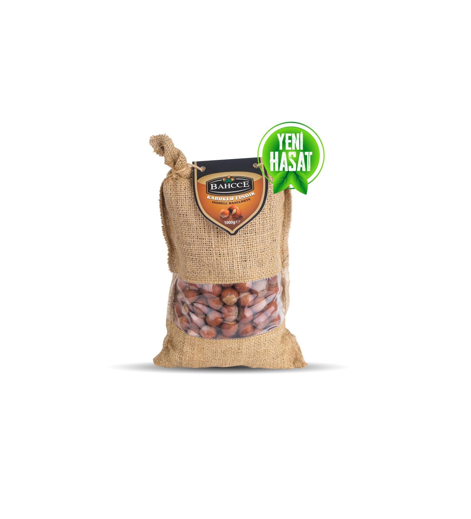 BAHCCE Hazelnuts in Shell Jute Bag 1 kg