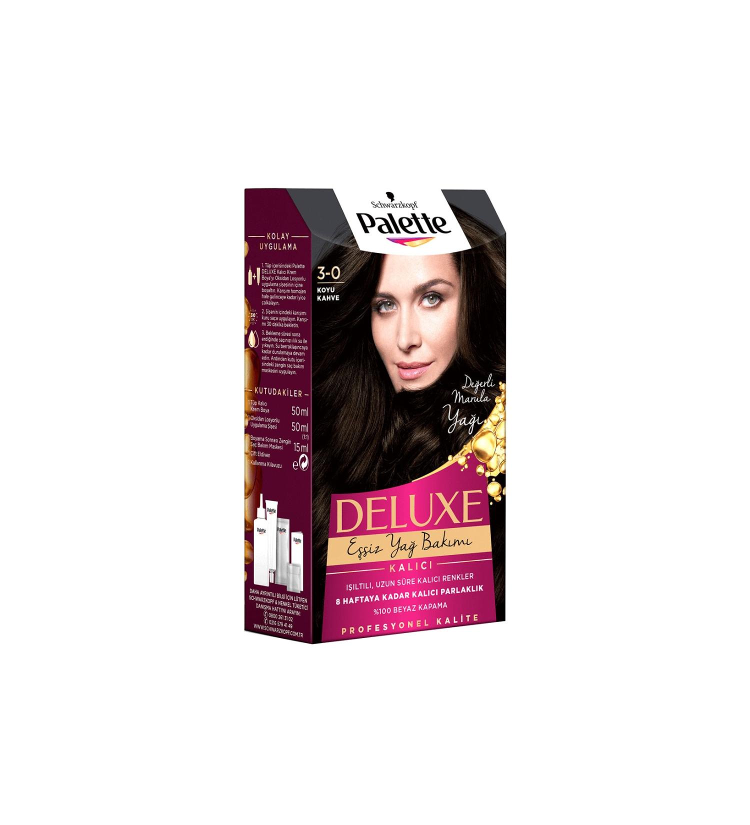 Palette Deluxe Hair Dye 3-0 Dark Brown