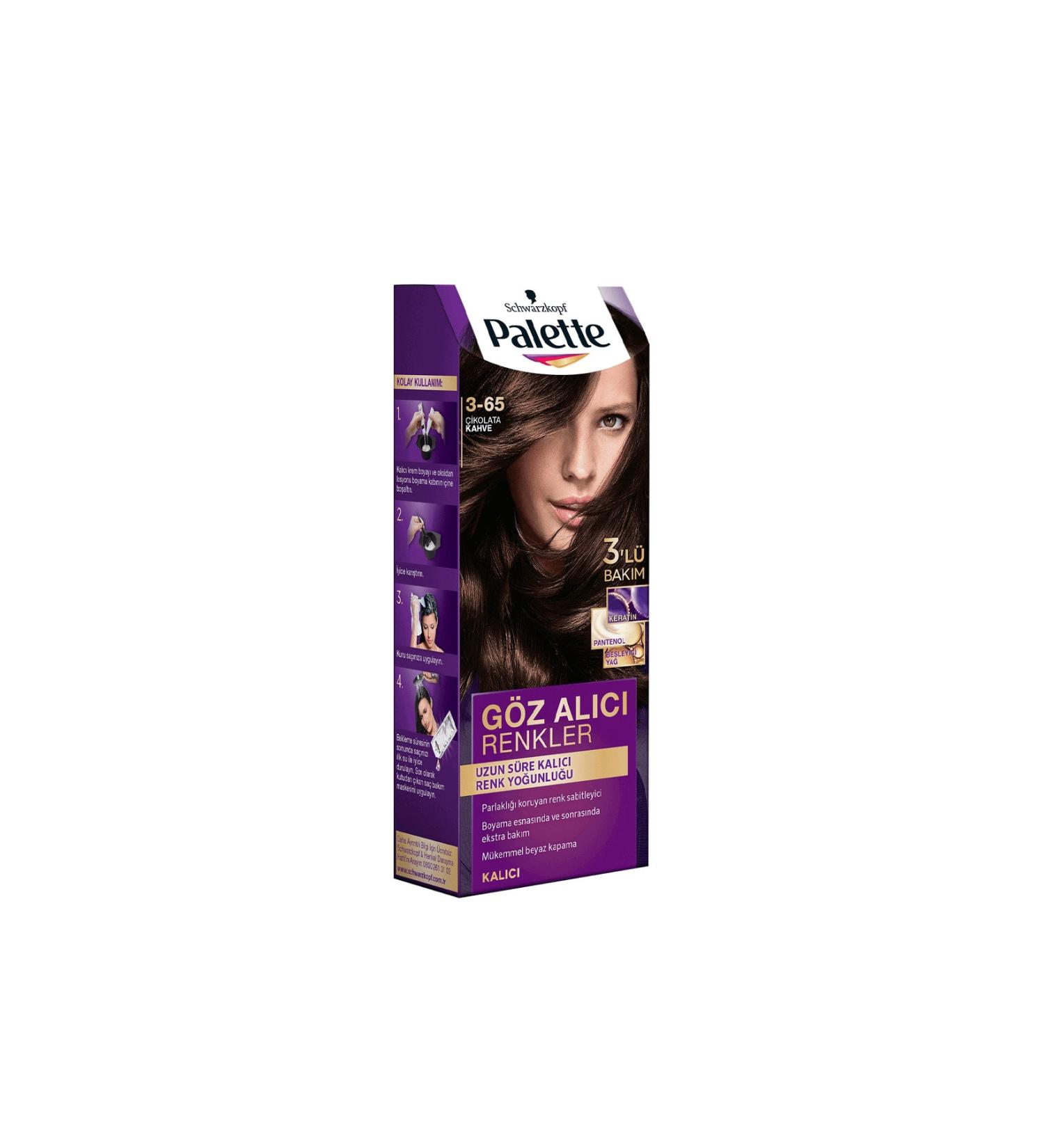 Eye-Catching Colors Palette Hair Dye 3-65 Chocolate Brown