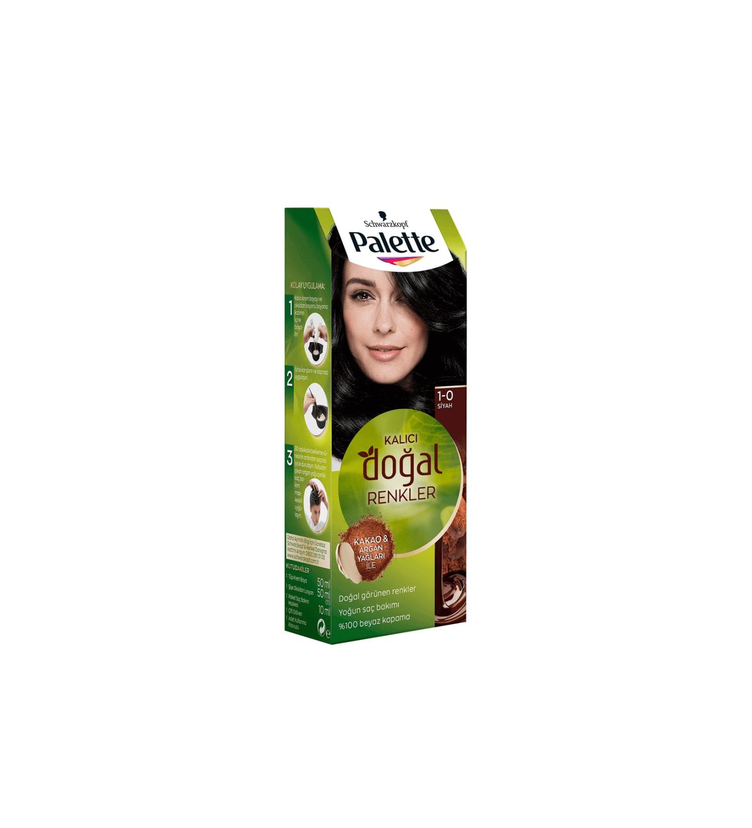 Palette Permanent Natural Colors Hair Dye 1-0 Black