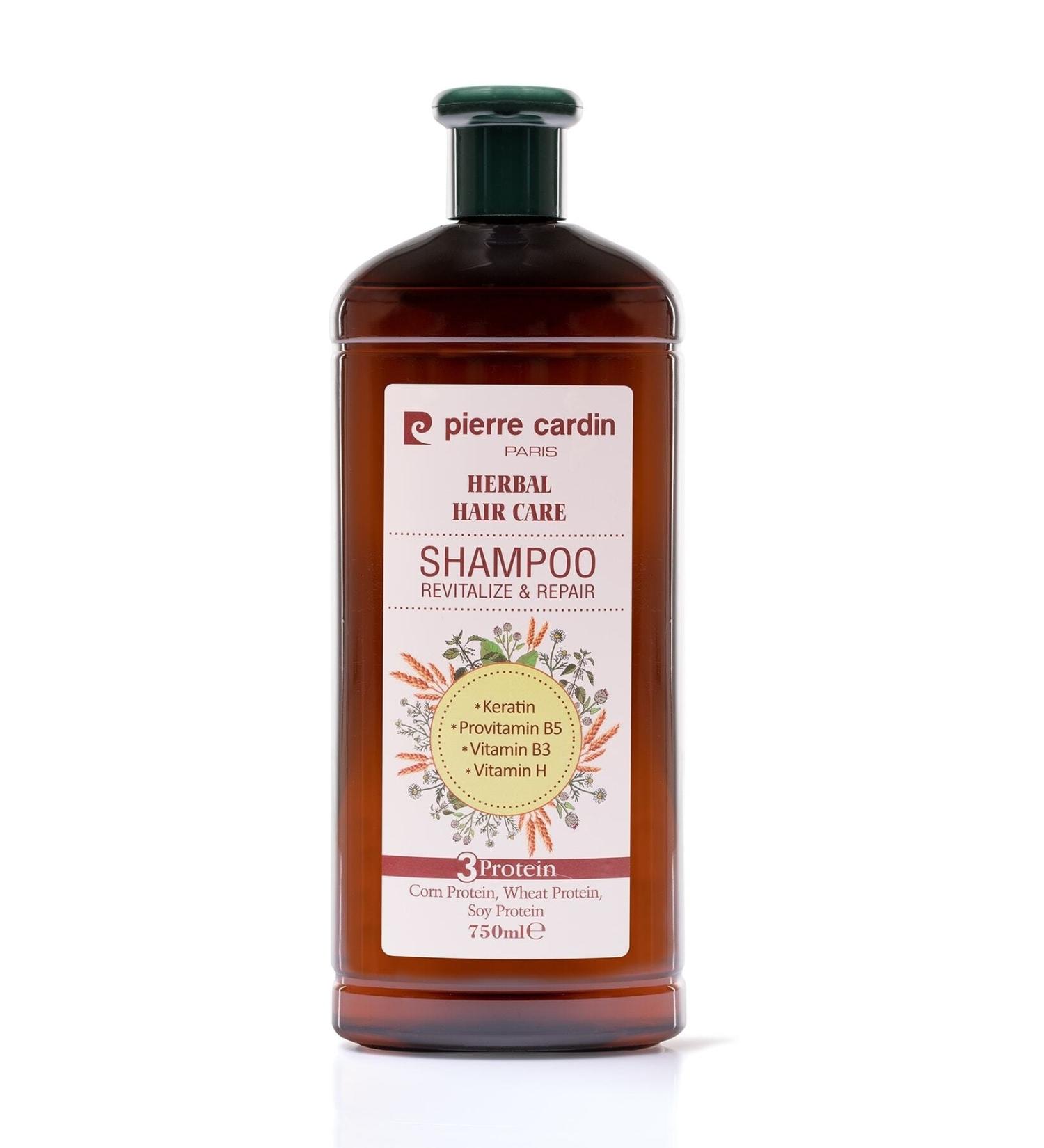 Pierre Cardin Keratin Repairing and Revitalizing Shampoo 750ml - Buy Online on GoSupps.com