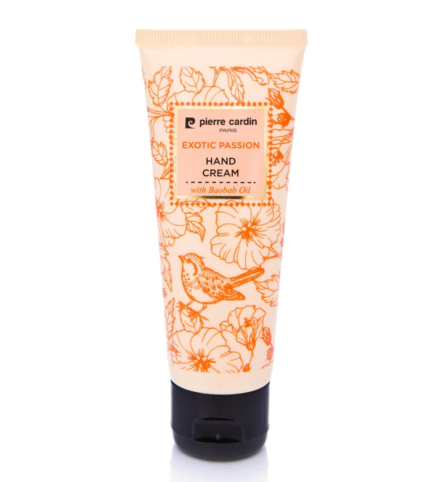 Pierre Cardin Exotic Passion Moisturizing Hand Cream with Baobab Oil and Vitamin E - 75 ml - Buy Online on GoSupps.com