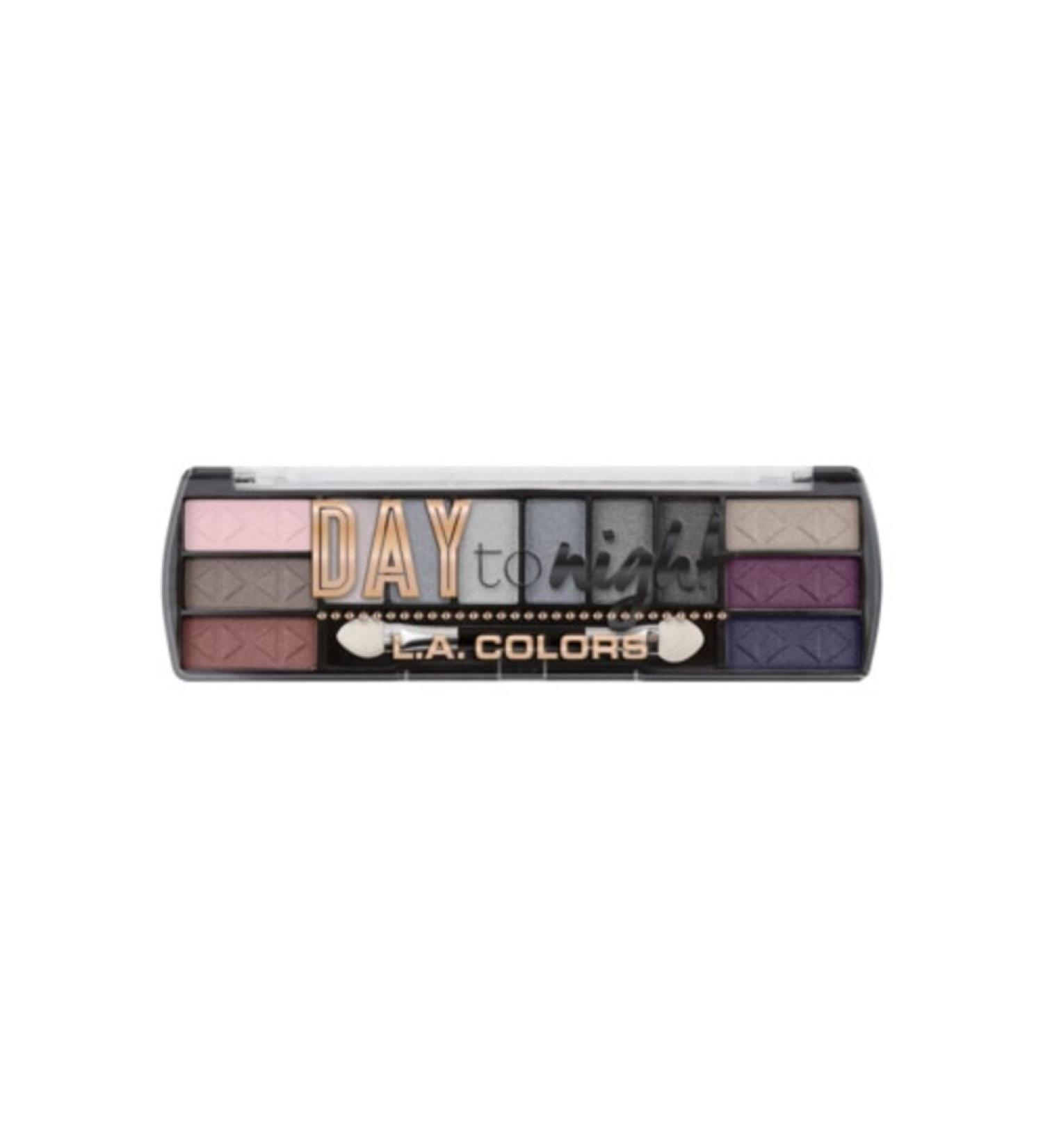 LA Colors Day To Night Eyeshadow Palette Evening