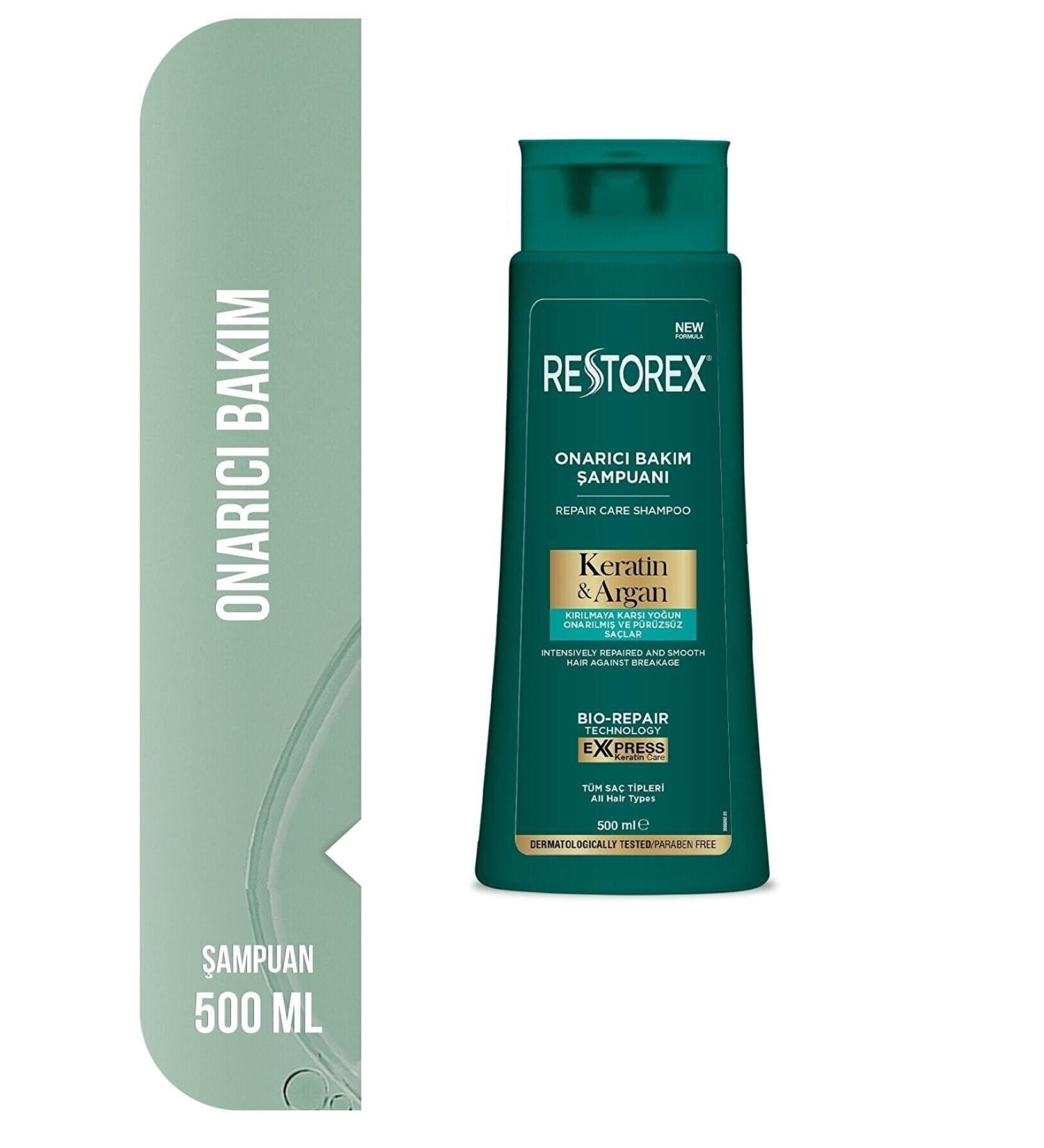 Restorex Keratin & Argan Shampoo 500 Ml 1 Piece - Buy Online on GoSupps.com