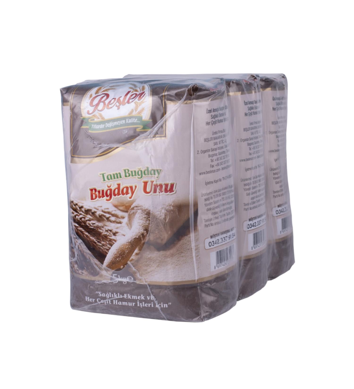 Be ler Flour Whole Wheat Flour 5kg X3