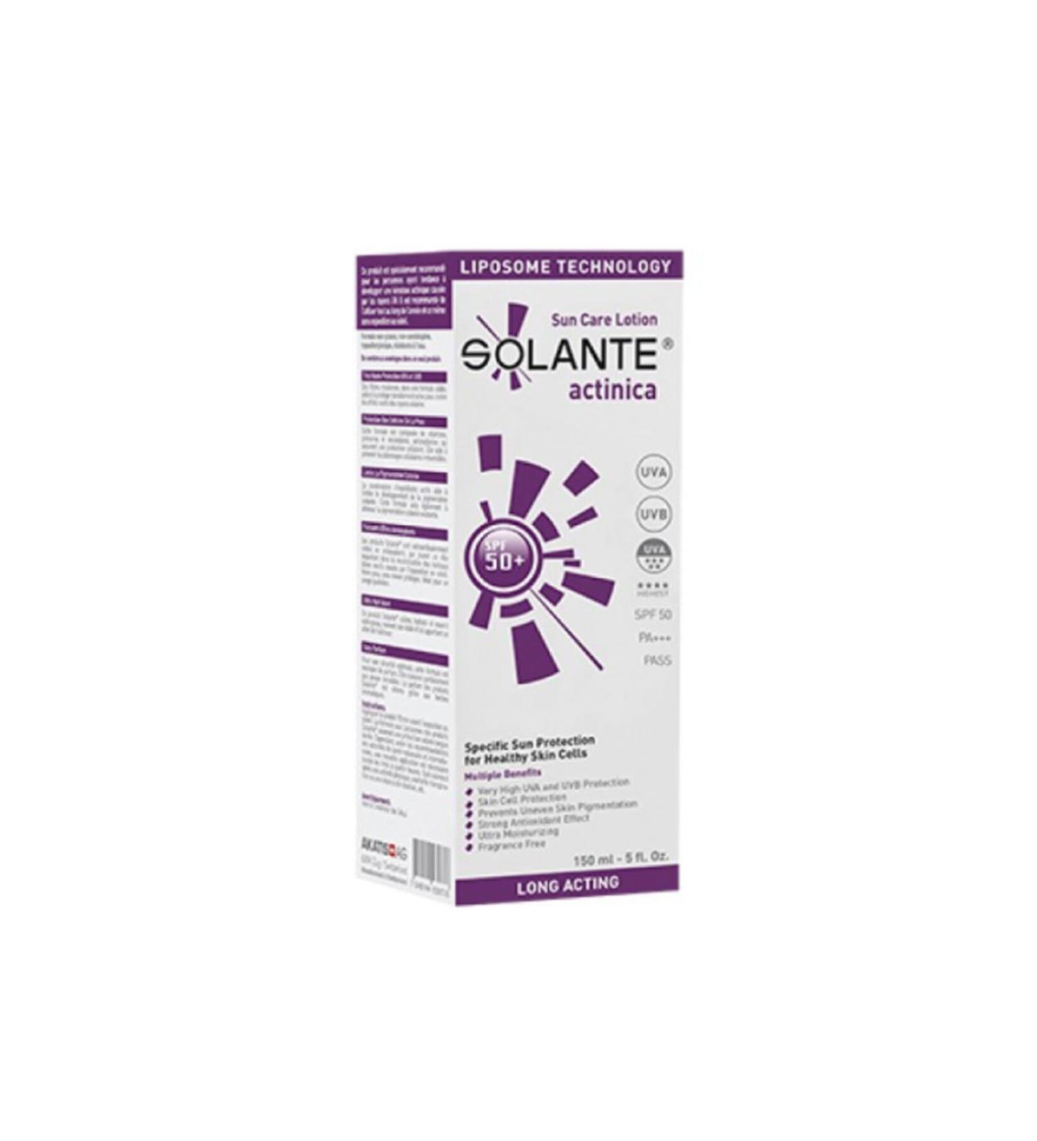 Solante Actinica 50 Factor Sun Protection Lotion 150 ml