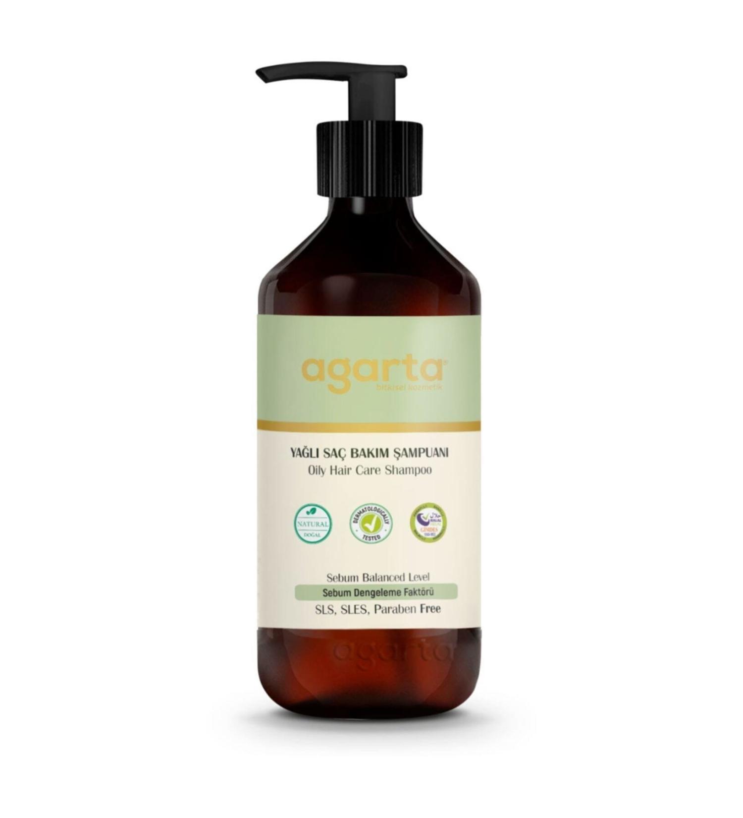 Agarta Natural Shampoo For Oily Hair Care 400 ml