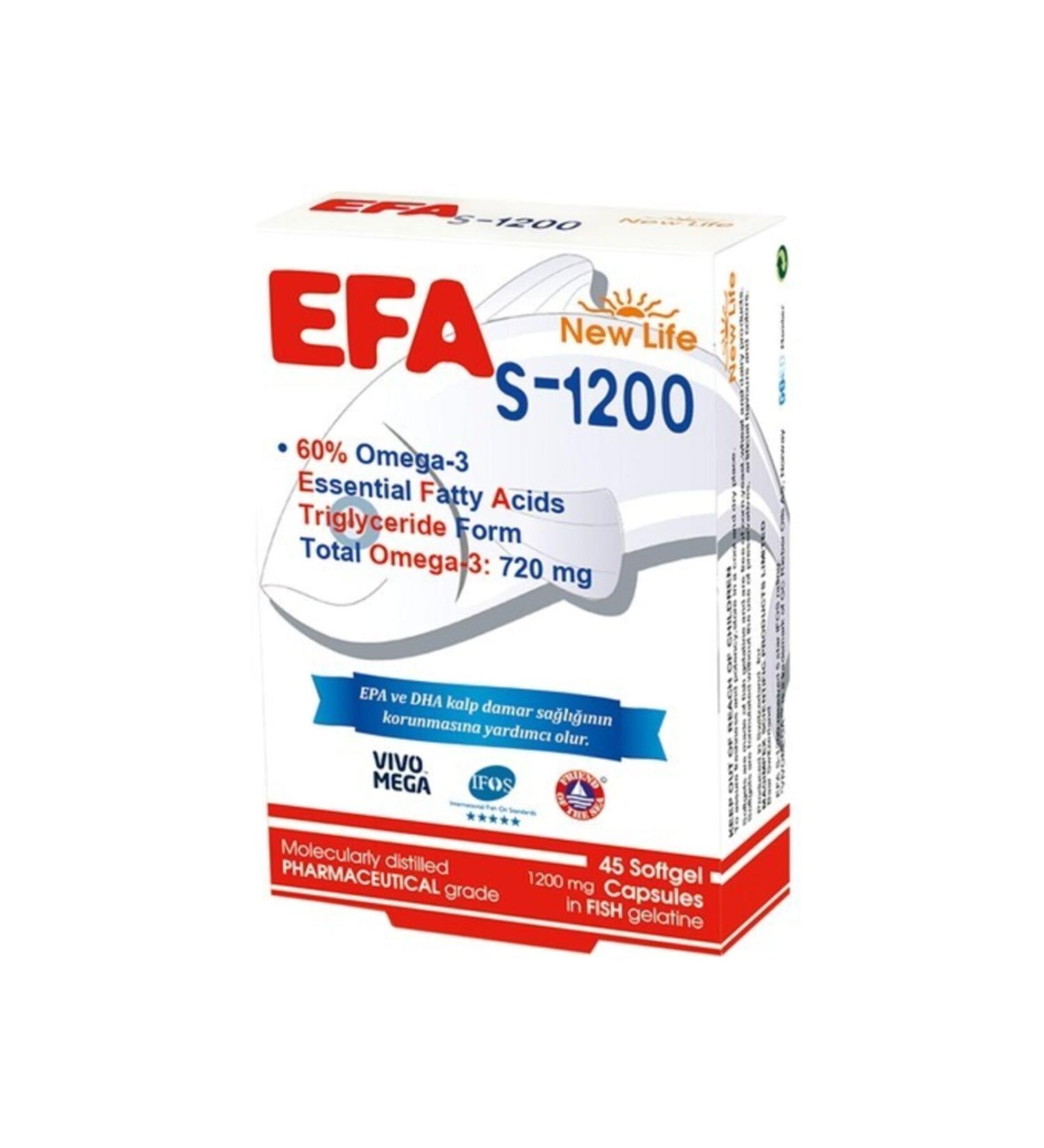 New Life Efa S 1200 45 Capsules