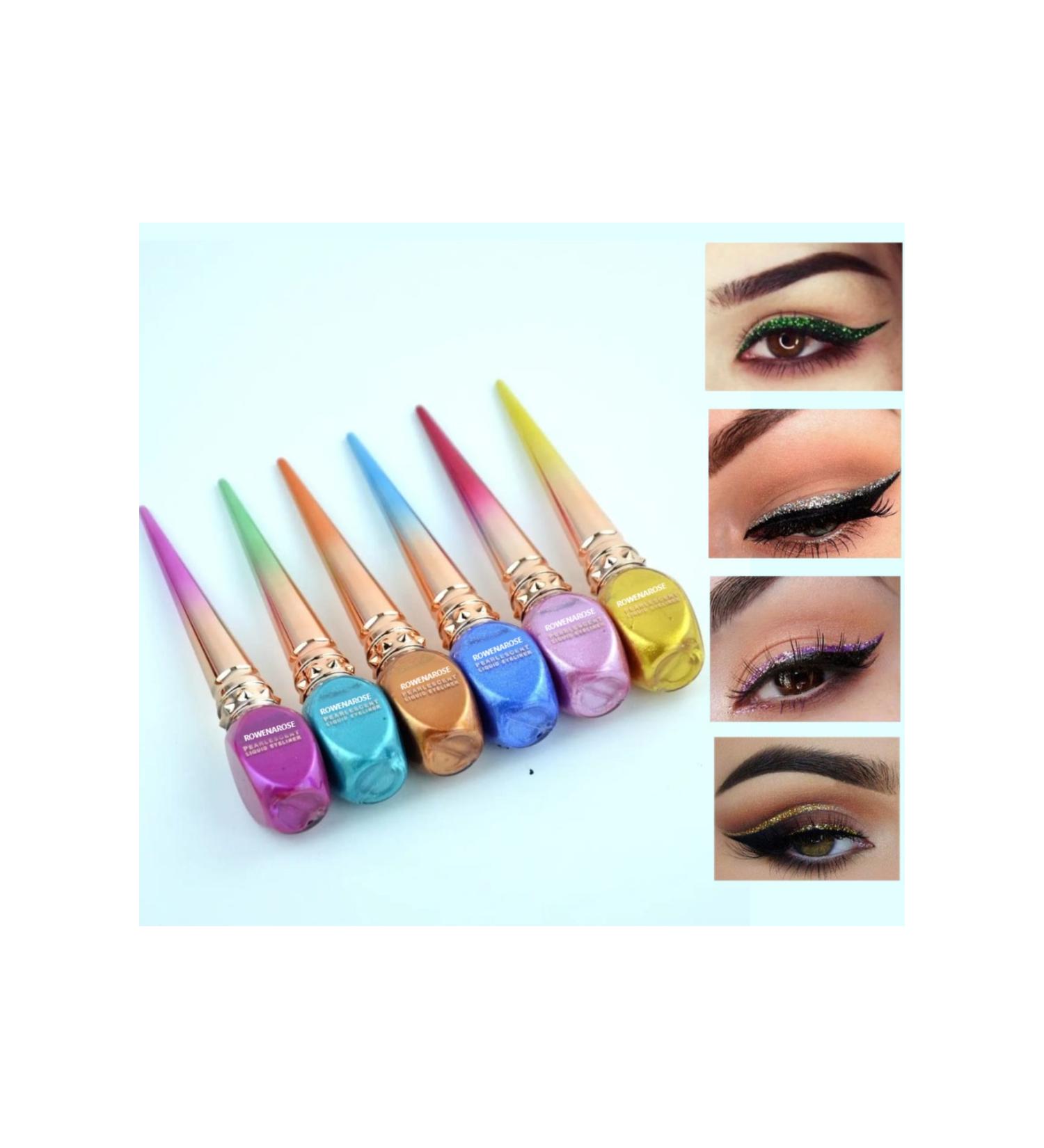 ROWENAROSE 6-Piece Glitter Eyeliner Set Waterprof
