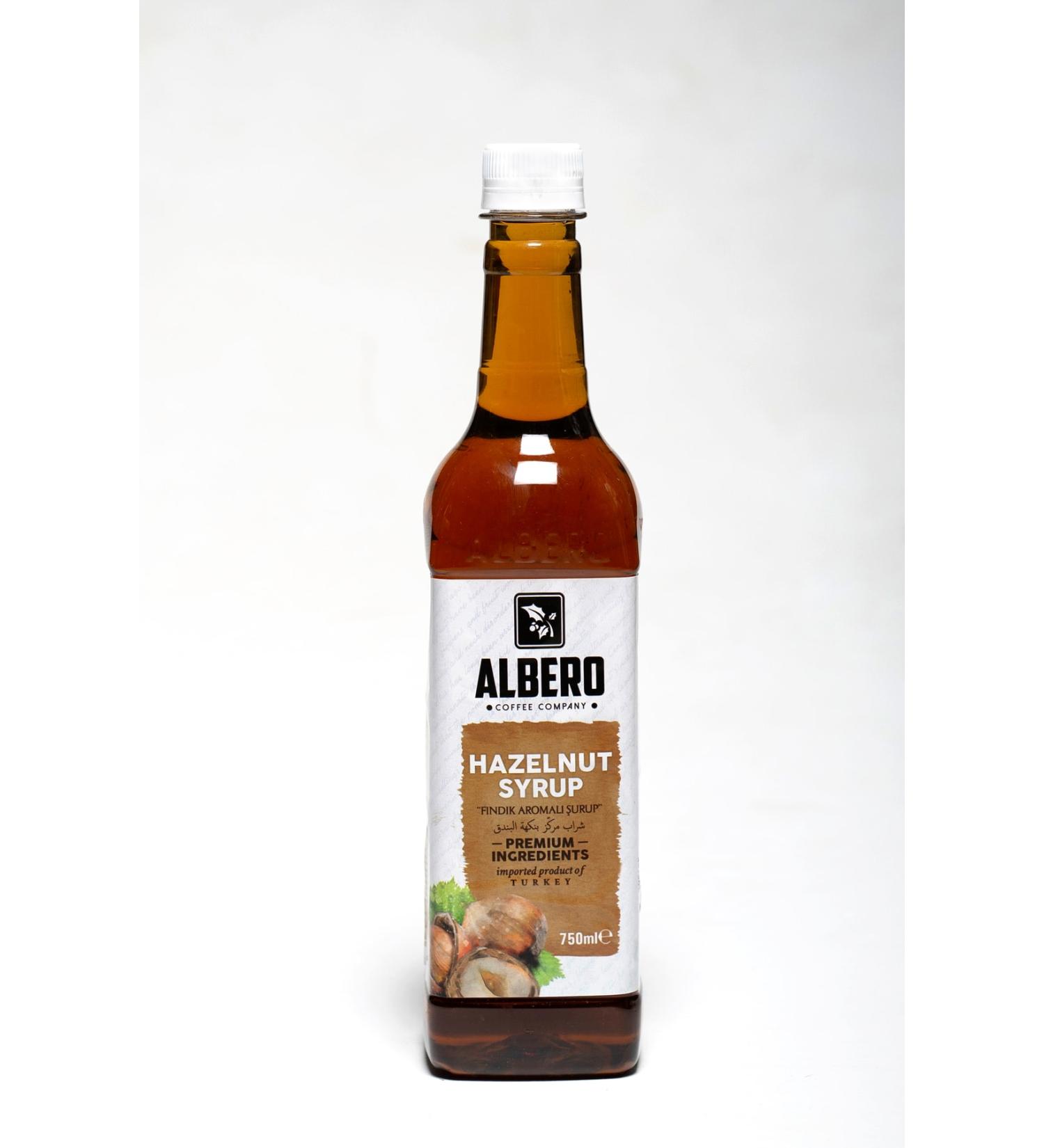 ALBERO Hazelnut Cocktail Syrup 750 Ml. 1000 gr
