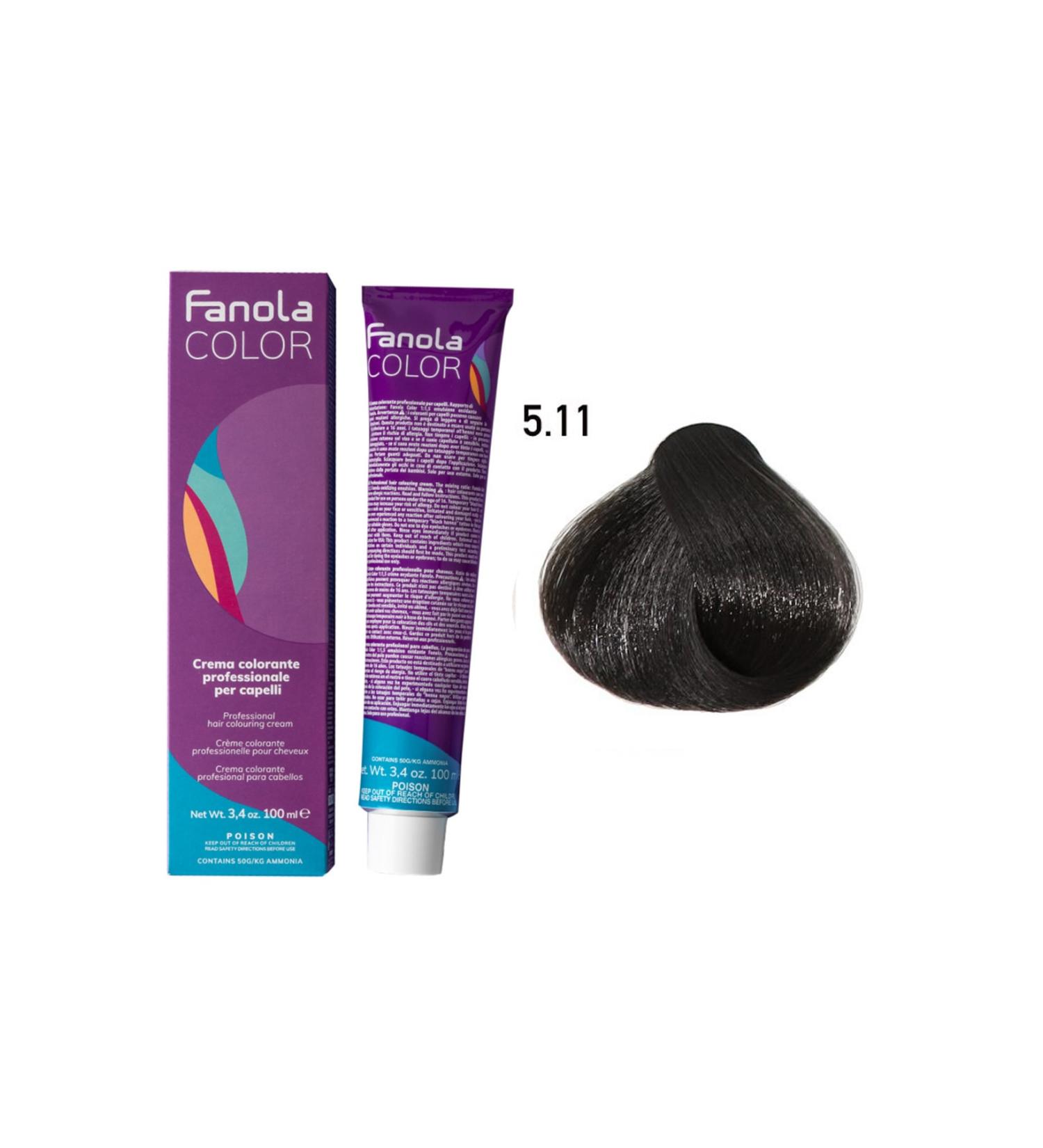 Fanola Color 100ml Light Chestnut Intense Ash 5.11