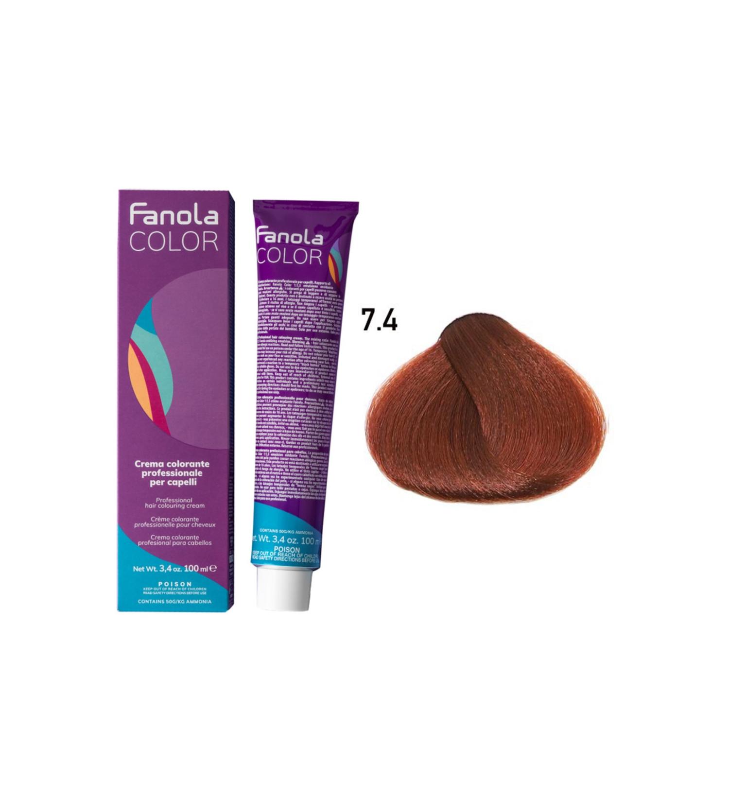 Fanola Color 100ml Medium Copper Blonde 7.4