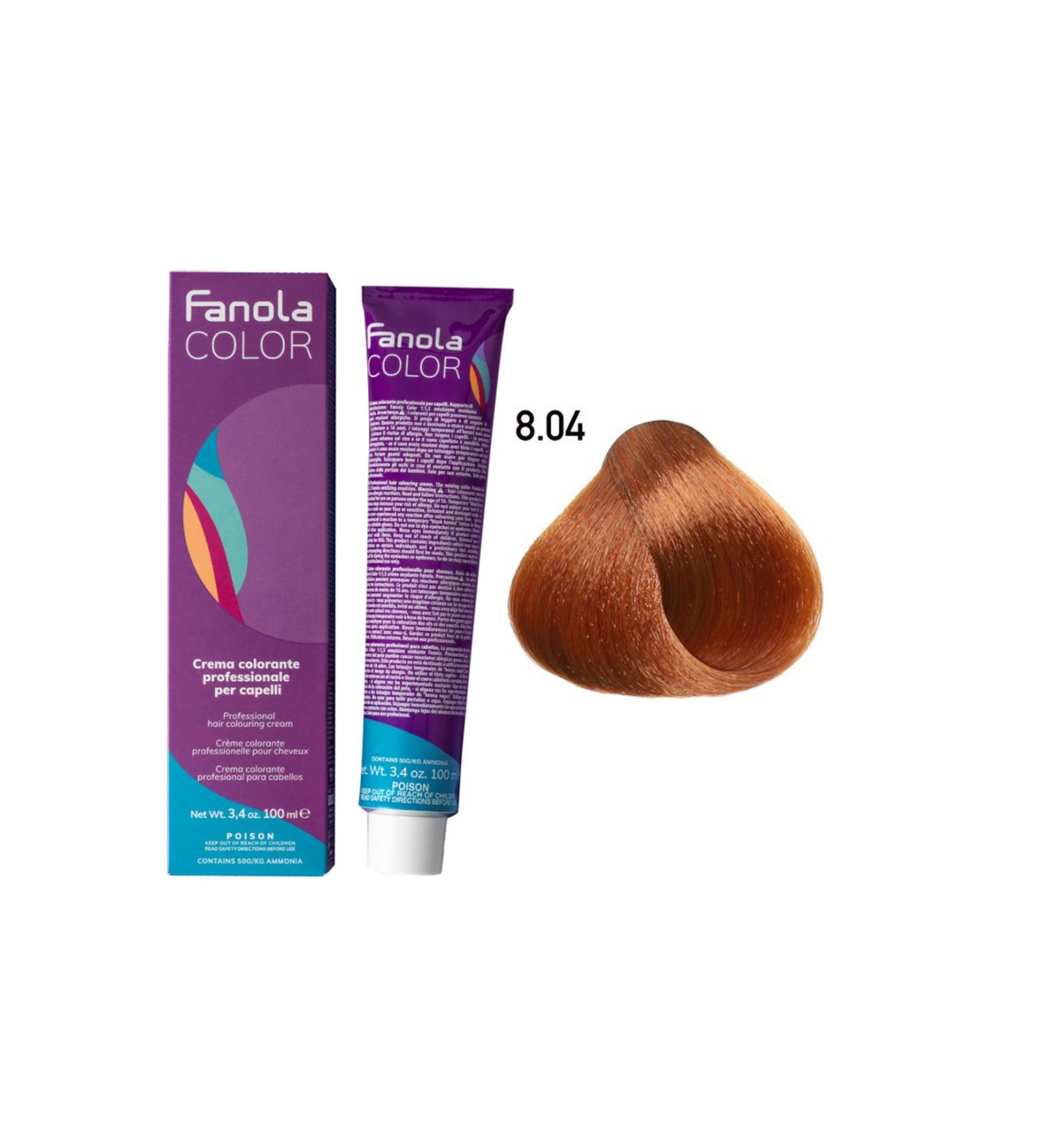 Fanola Color 100ml Natural Light Copper Blonde 8.04