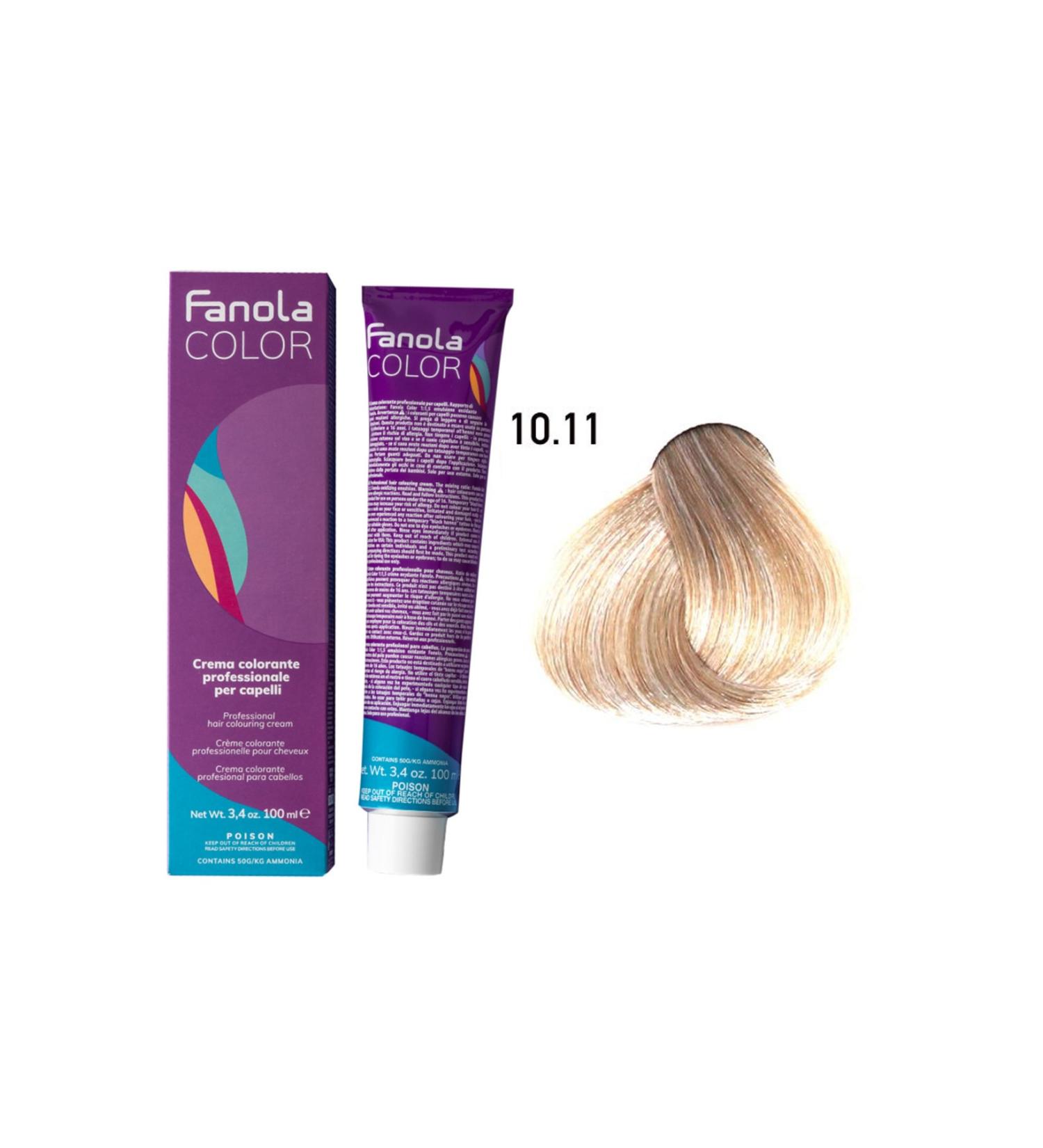 Fanola Color 100ml Blonde Platinum Light Intense Ash 10.11