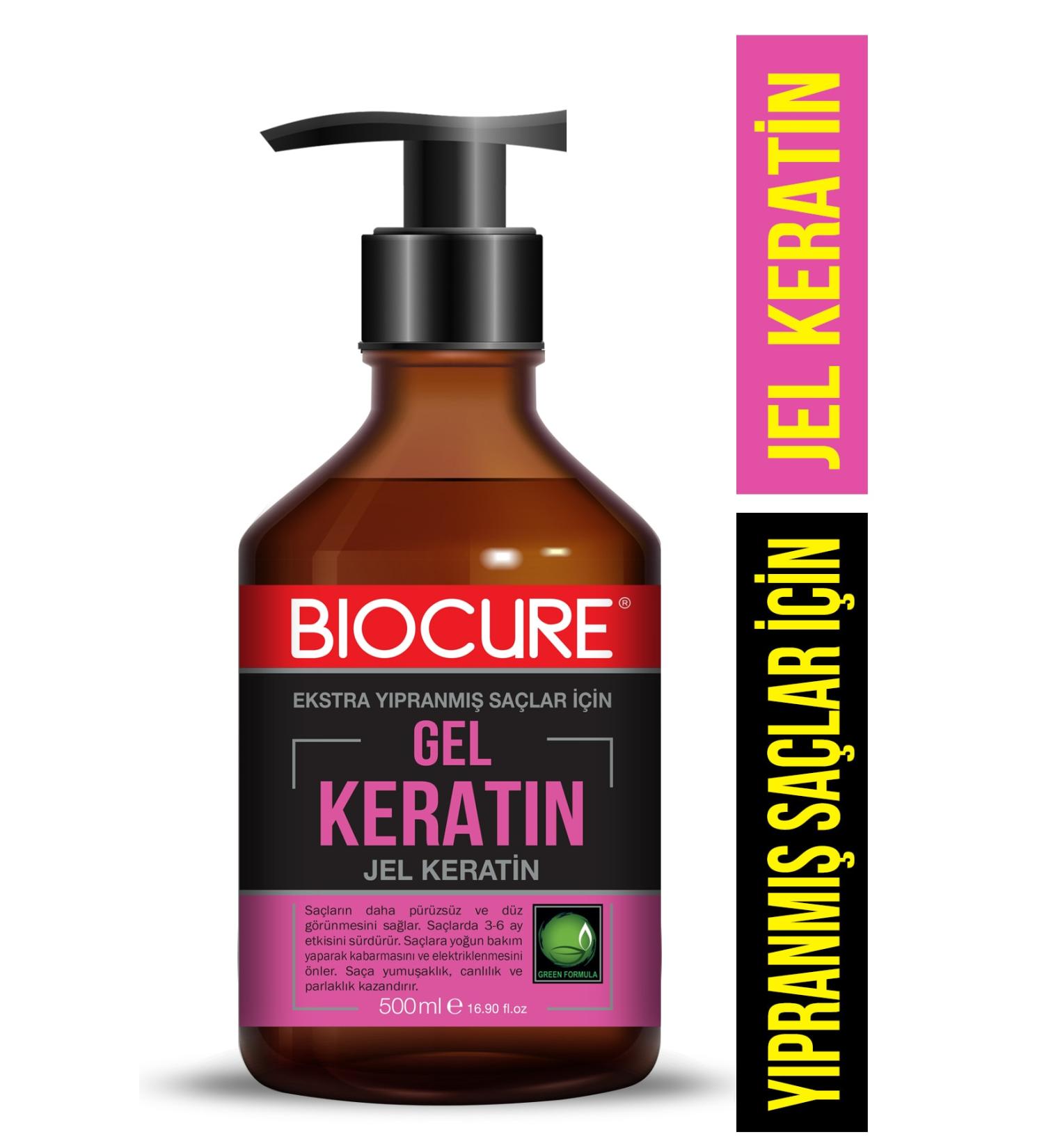 Biocure DHT Blocker Hair Straightening Gel Keratin 500ml