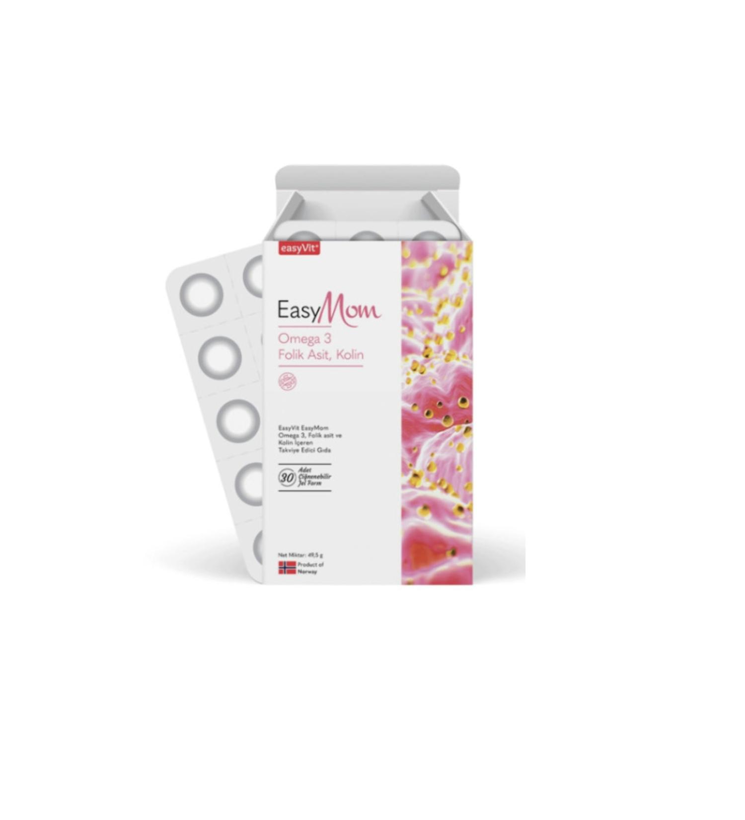 EASYV T Easymom Omega 3 30 Tablets