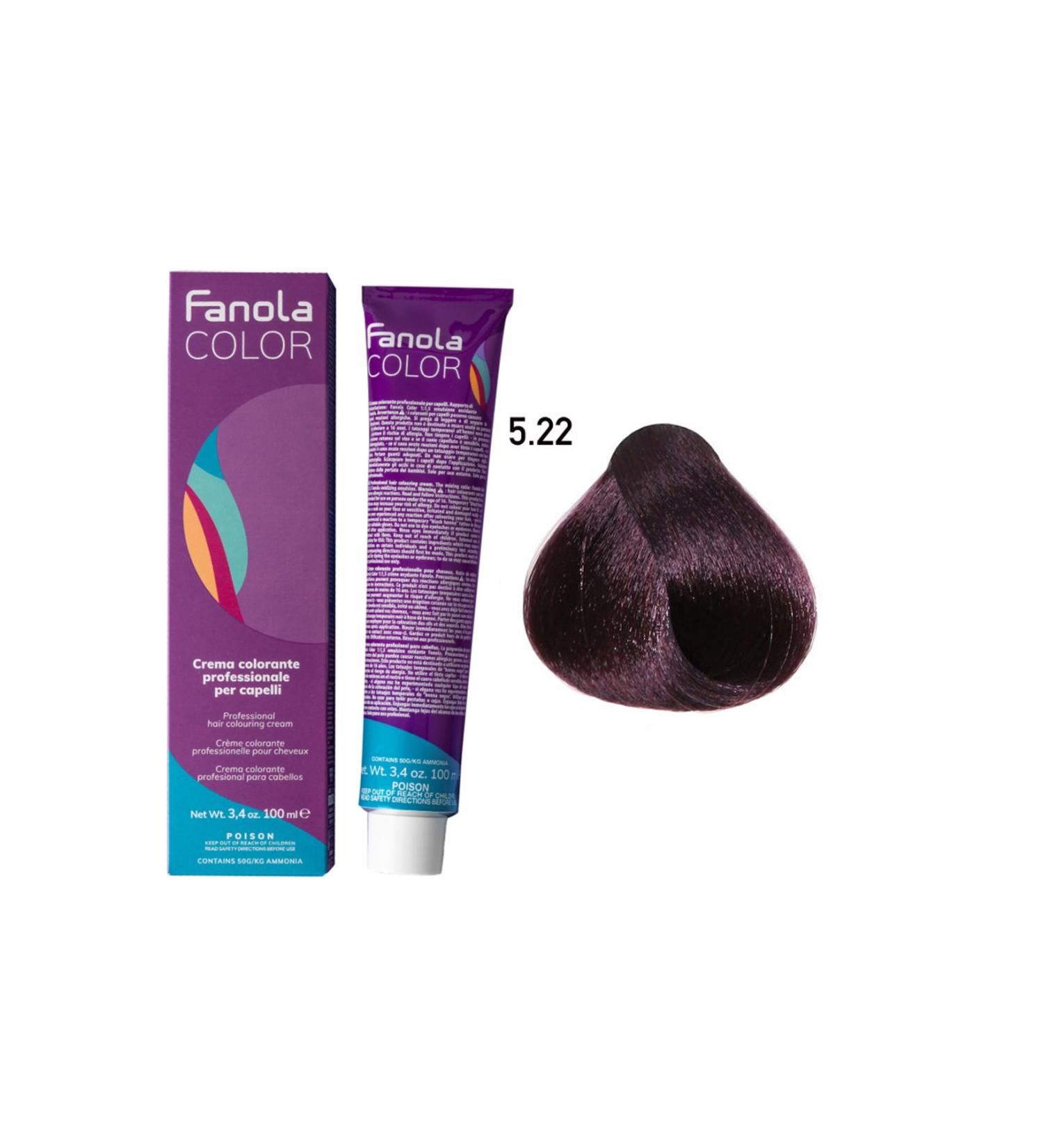 Fanola Color 100ml Light Chestnut Intense Violet 5.22