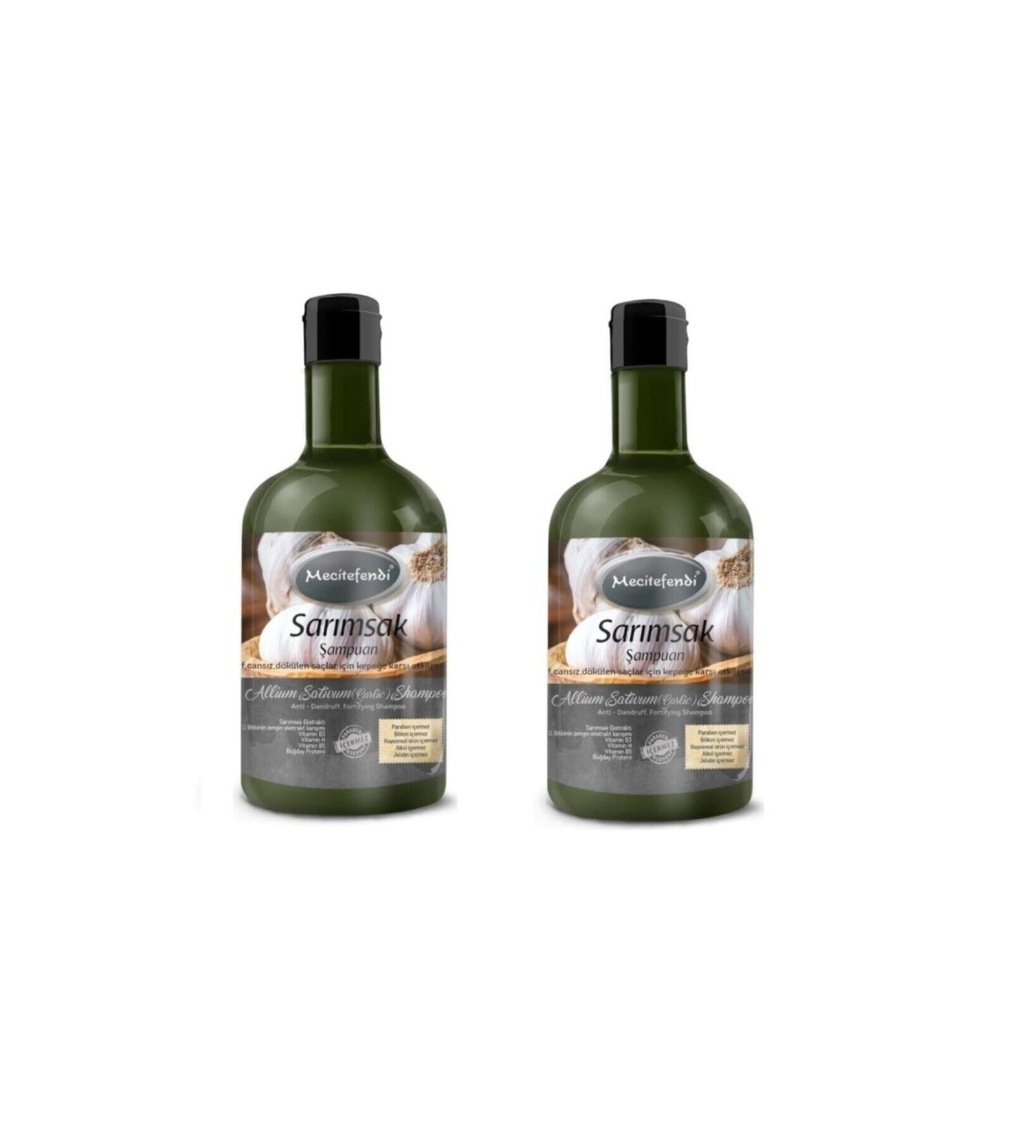 Mecit Efendi 2 Pieces Garlic Shampoo 2x400 Ml