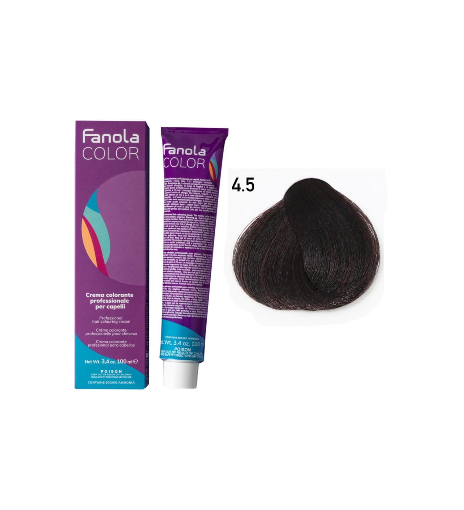 Fanola Color 100ml Medium Mahogany Brown 4.5