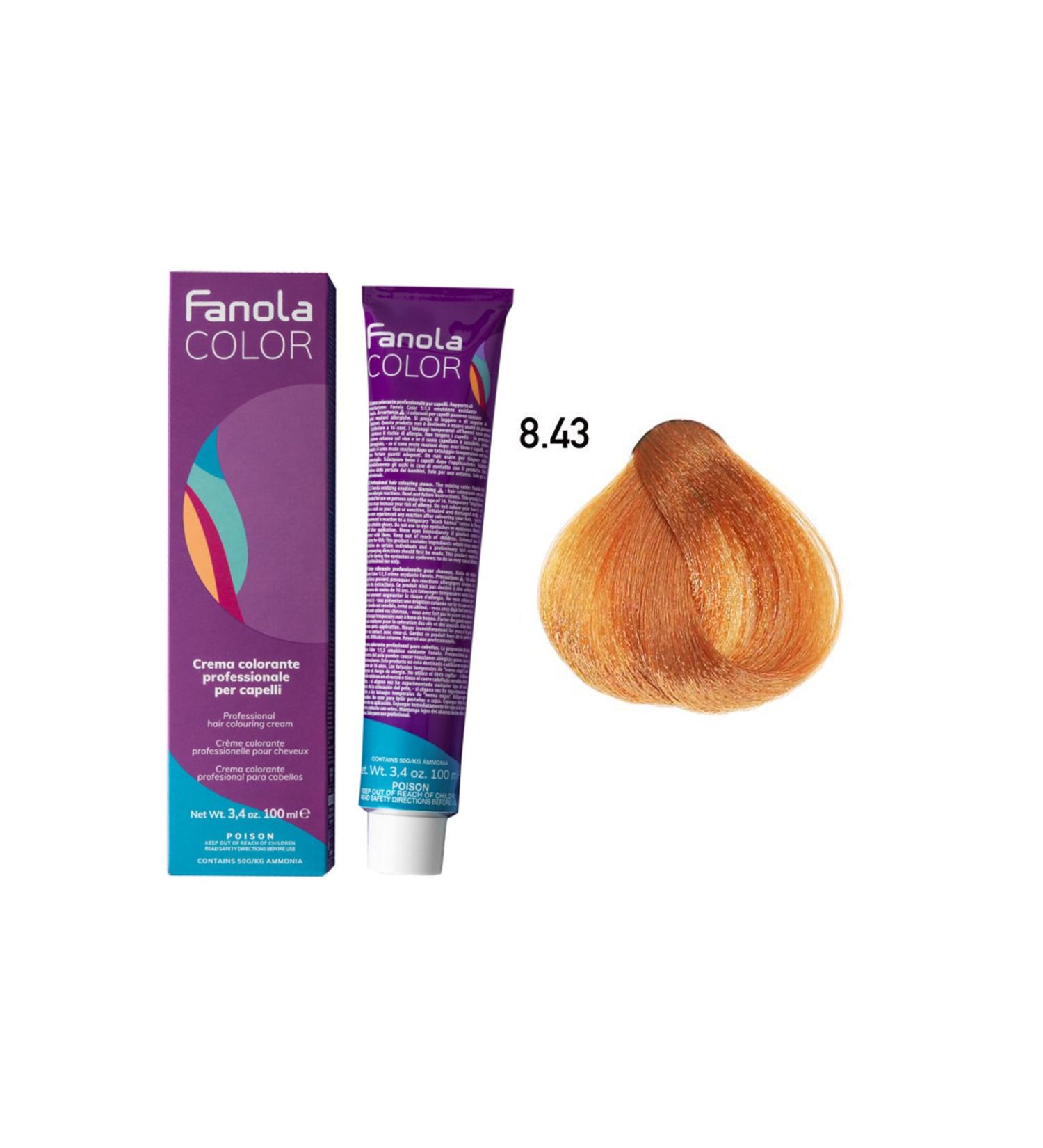 Fanola Color 100ml Light Copper Golden Blonde 8.43