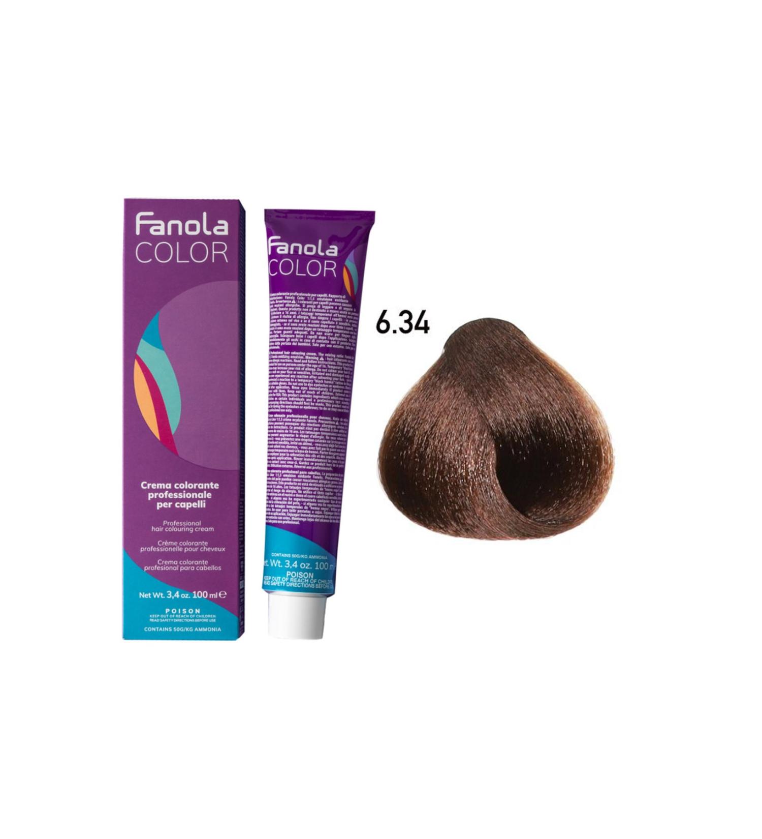 Fanola Color 100ml Dark Golden Copper Blonde 6.34