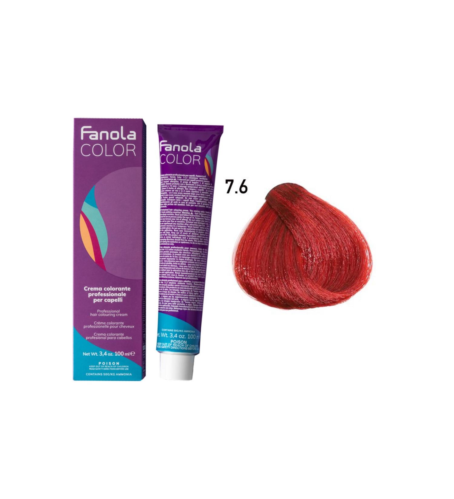 Fanola Color 100ml Medium Red Blonde 7.6