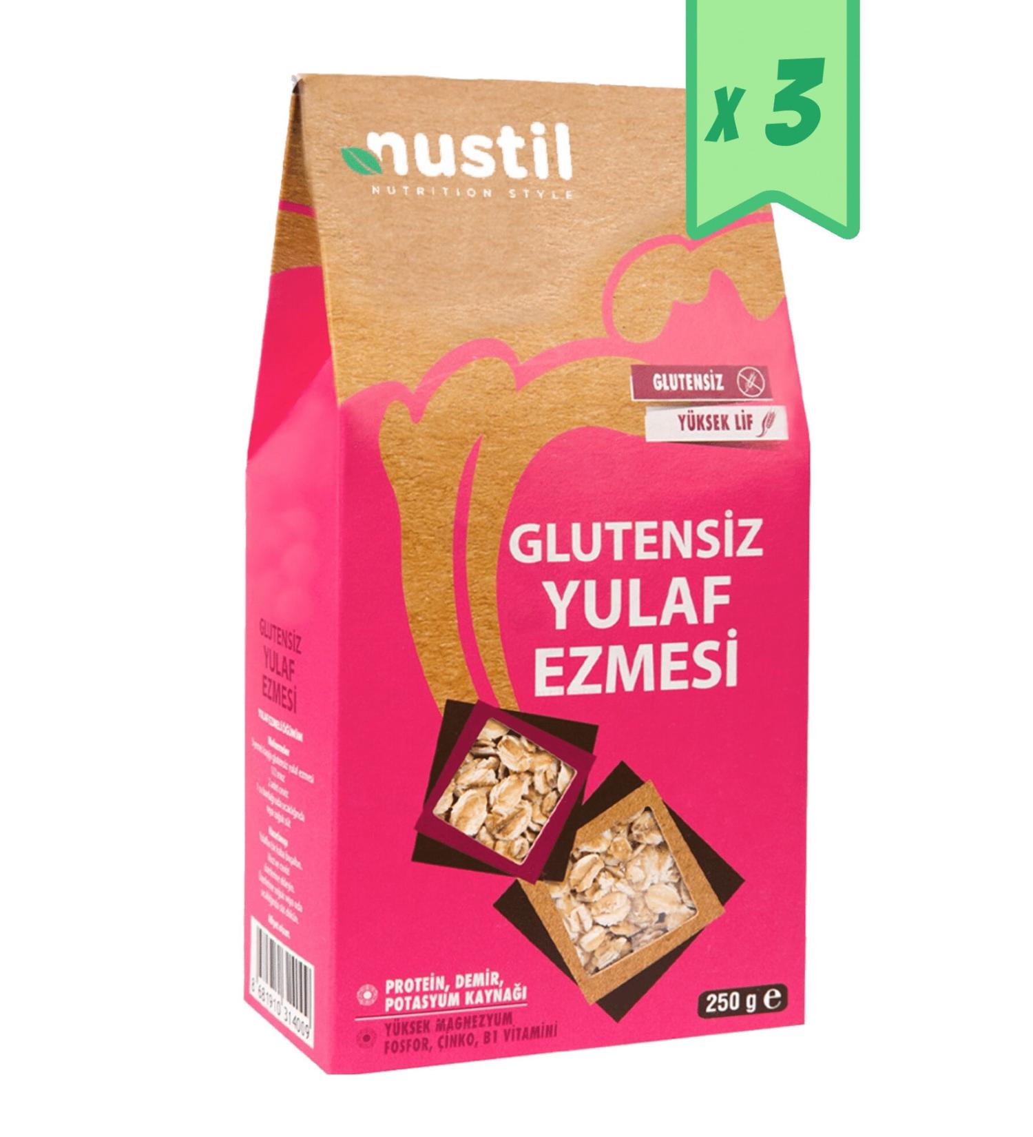NUSTIL Gluten Free Oatmeal 250 G X 3