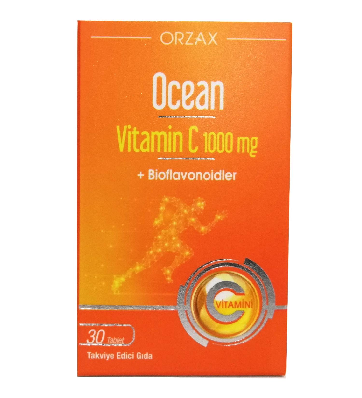 Ocean Orzax Ocean Vitamin C 1000 Mg 30 Tablets
